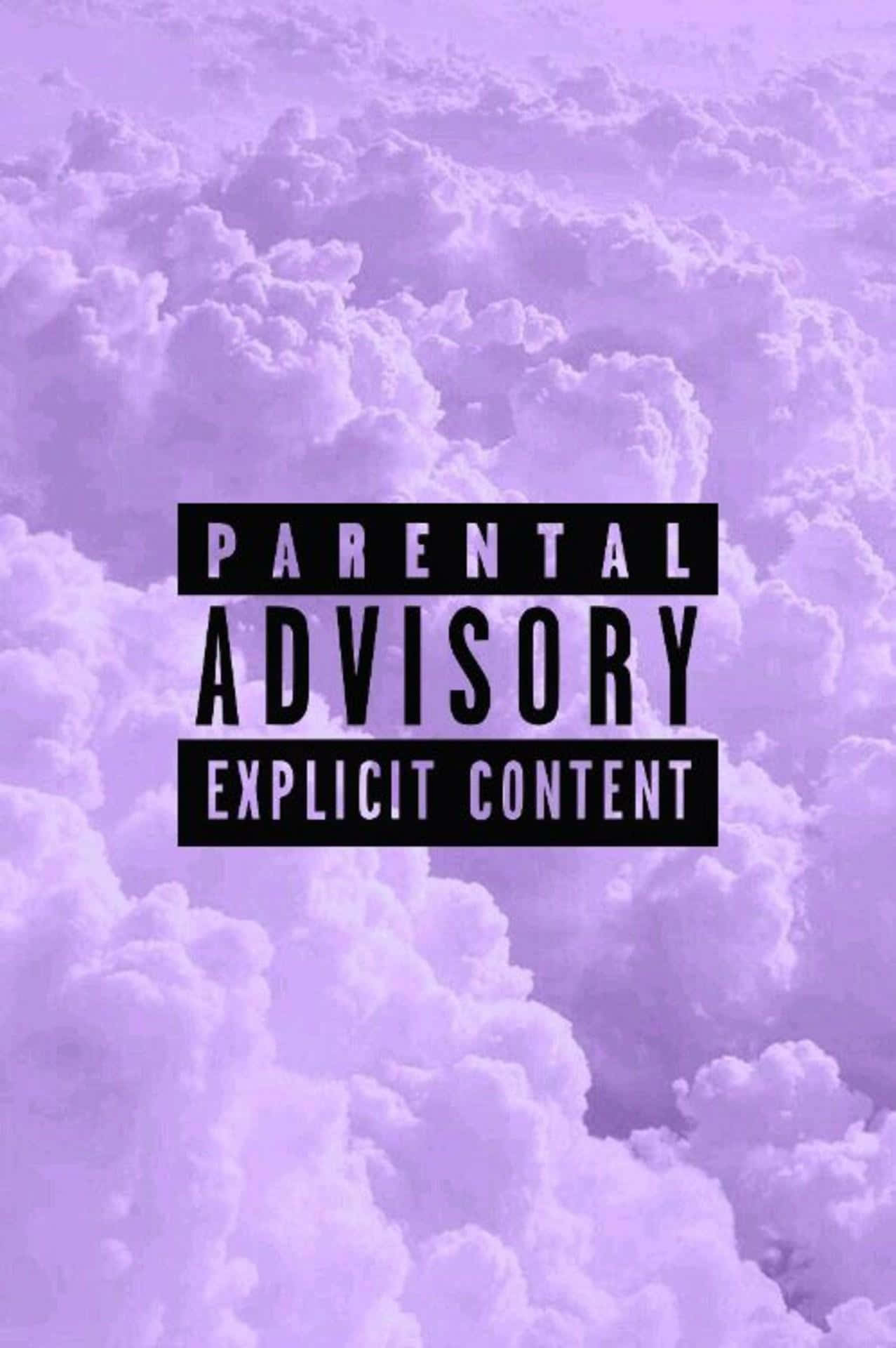 Advertencia Parental Nubes Púrpuras Fondos de pantalla