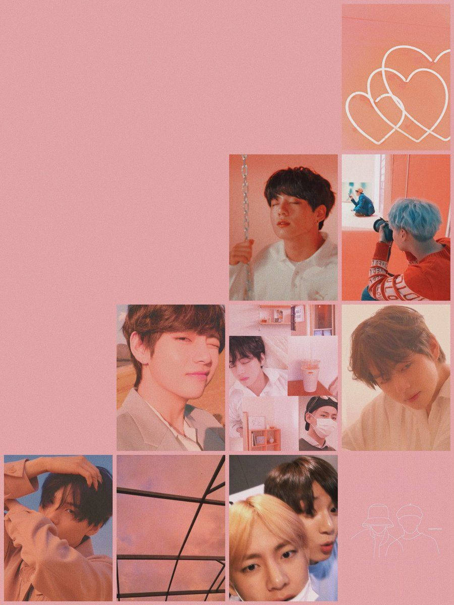 Aesthetic Bts Taekook Rosa Fondos de pantalla