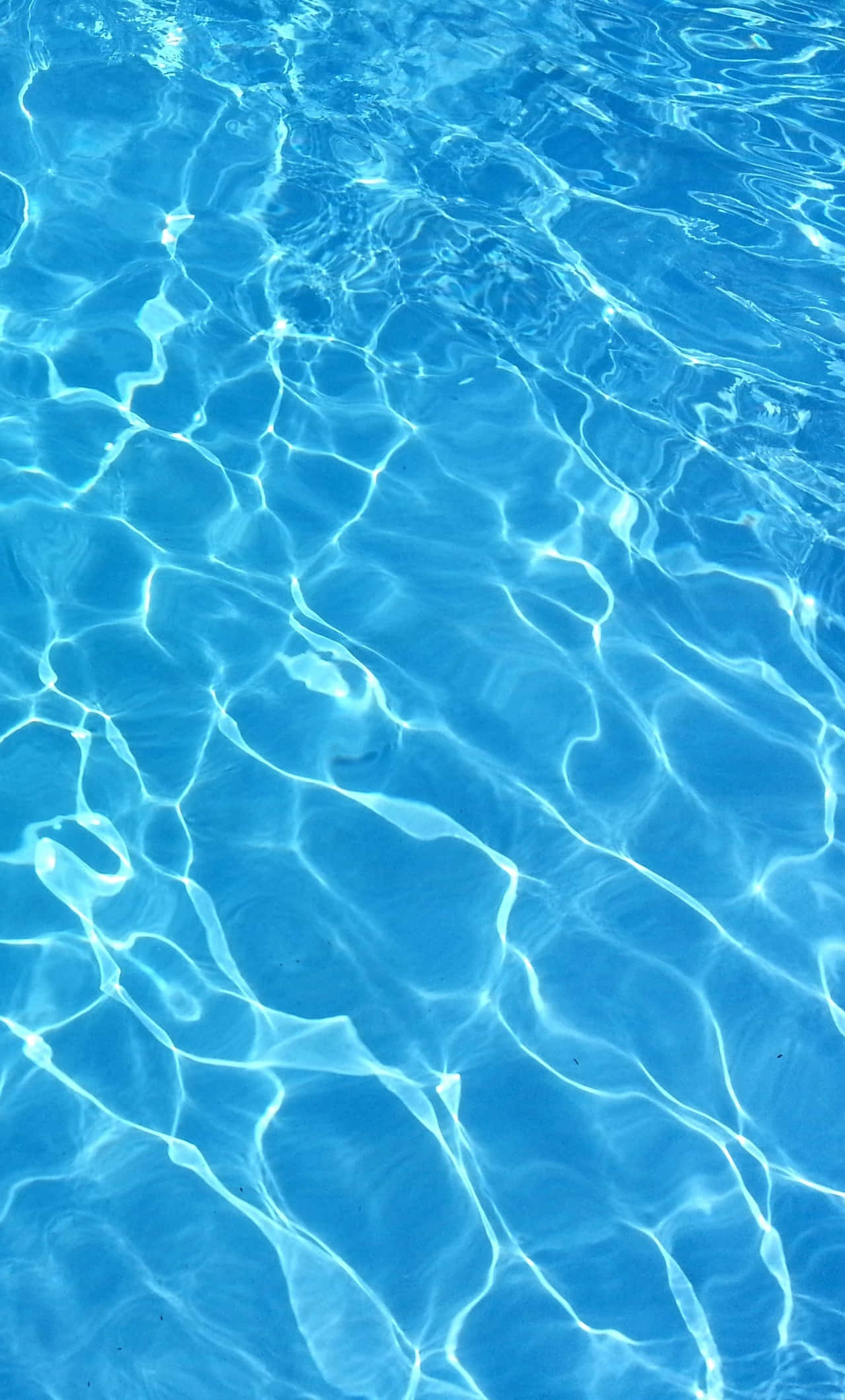Agua de piscina azul brillante en un día soleado Fondos de pantalla