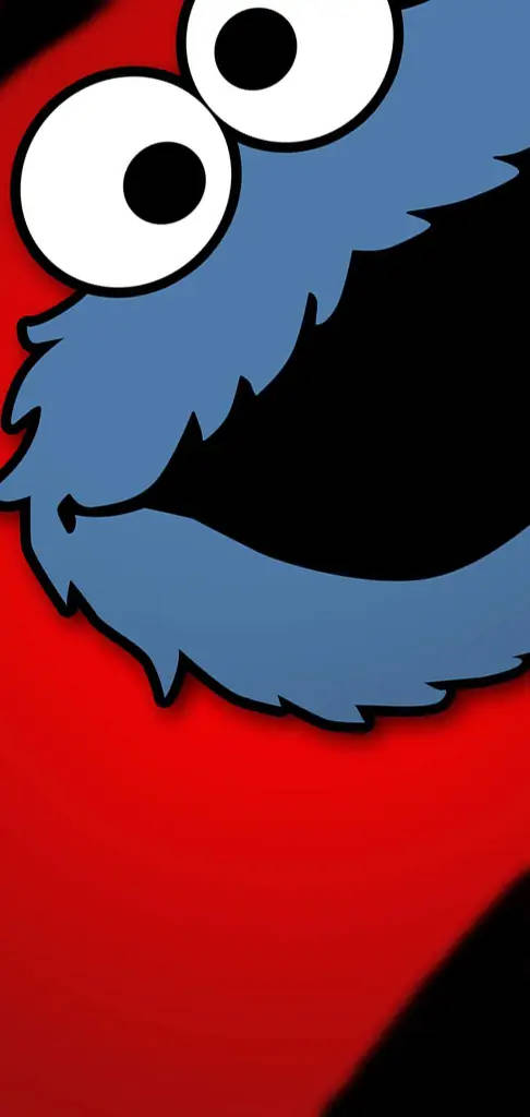 Agujero de puñetazo de Cookie Monster Fondos de pantalla