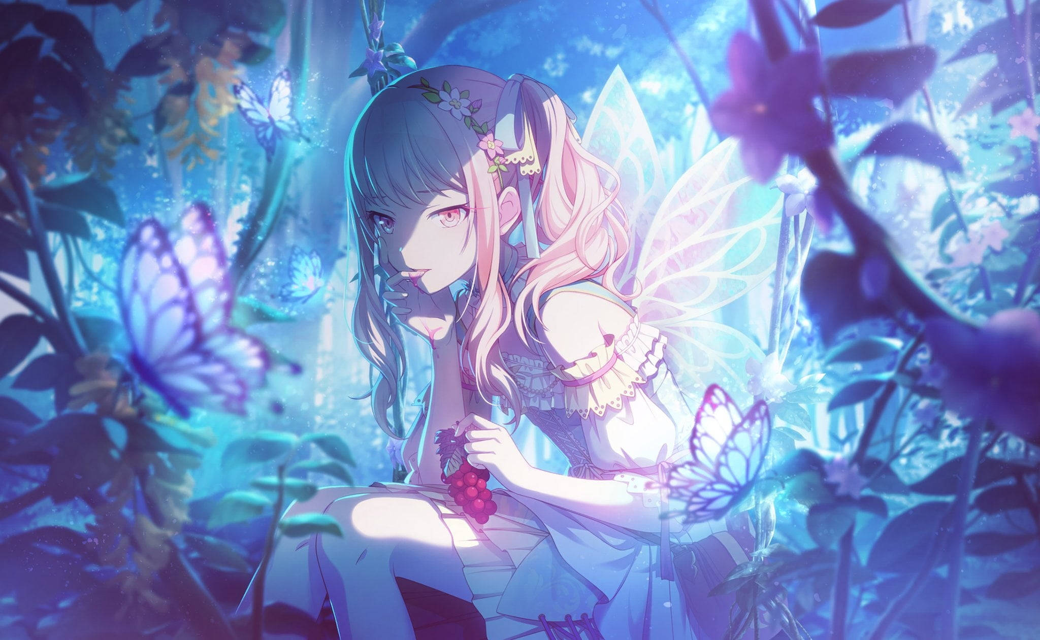 Akiyama Mizuki Hada Rosa Fondos de pantalla