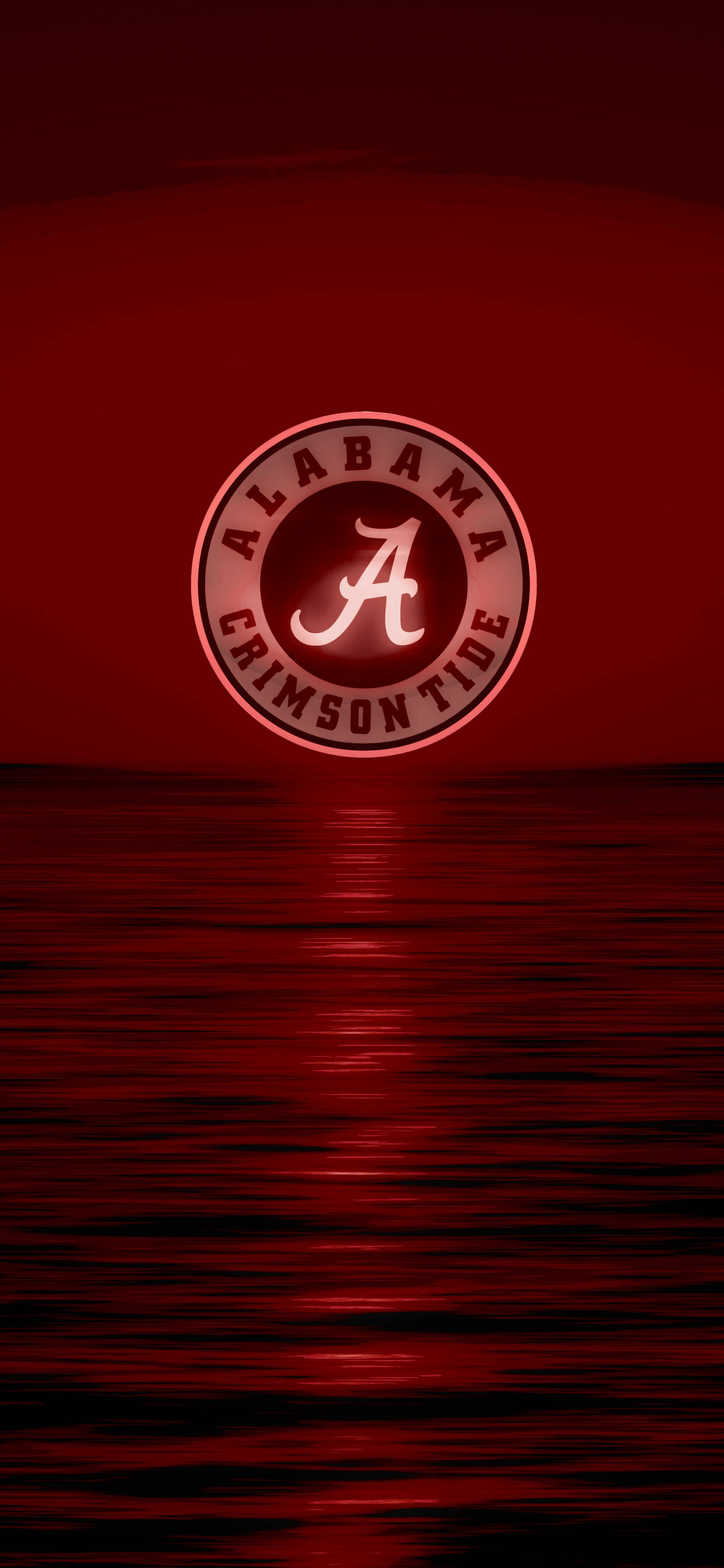 Alabama Crimson Tide Atardecer Oscuro Fondos de pantalla