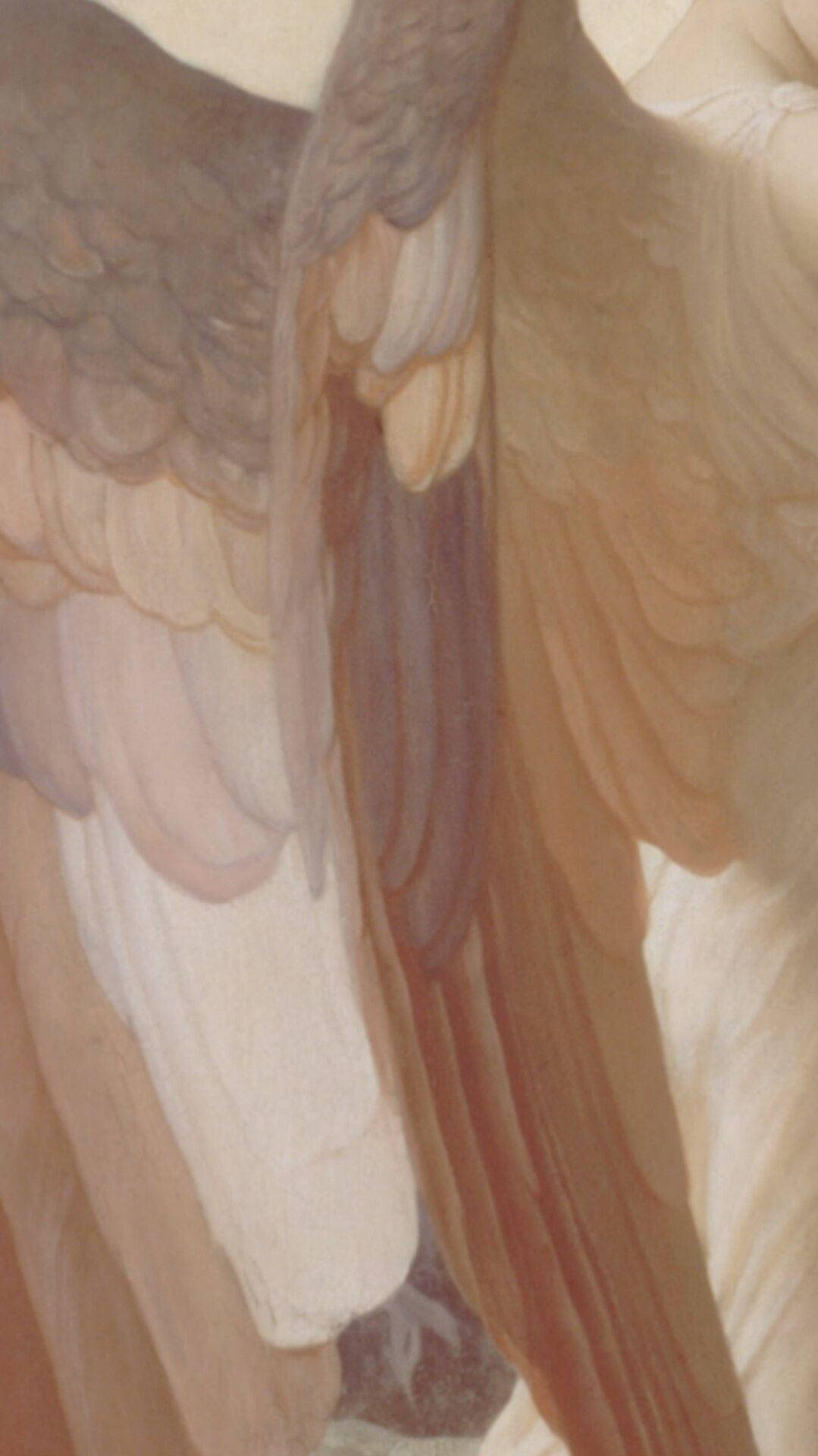 Alas de ángel estéticas en tono beige Fondos de pantalla