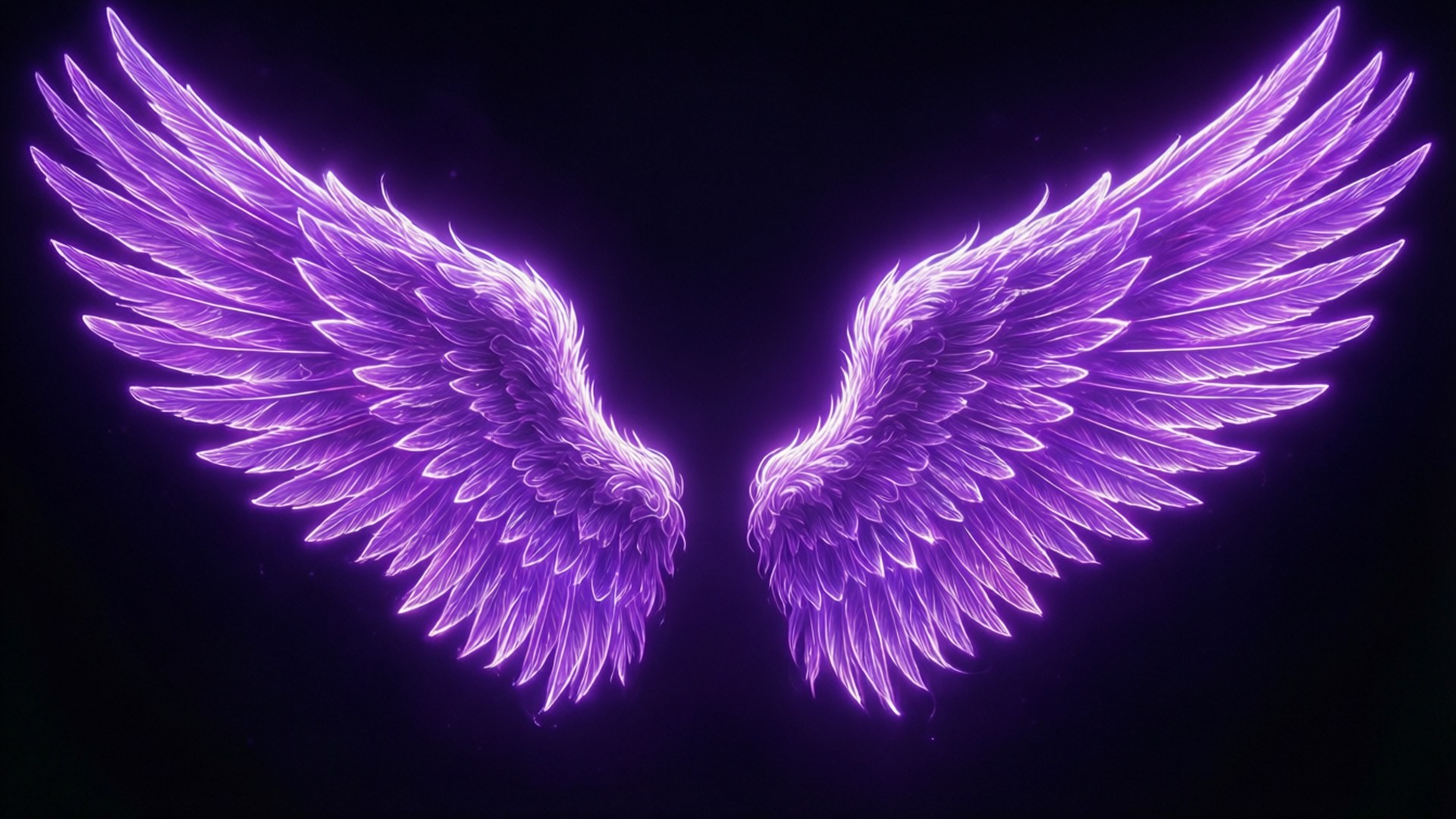 Alas de ángel neón Fondos de pantalla