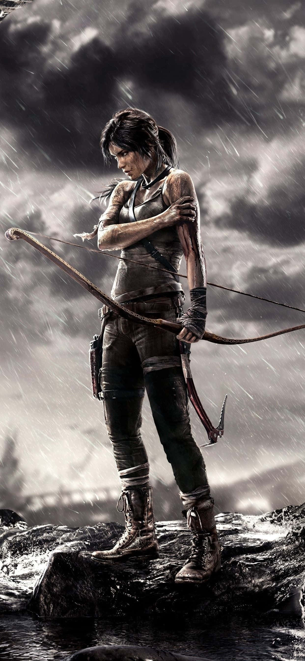 Alcanza nuevas alturas en Rise of the Tomb Raider con iPhone Xs Max Fondos de pantalla