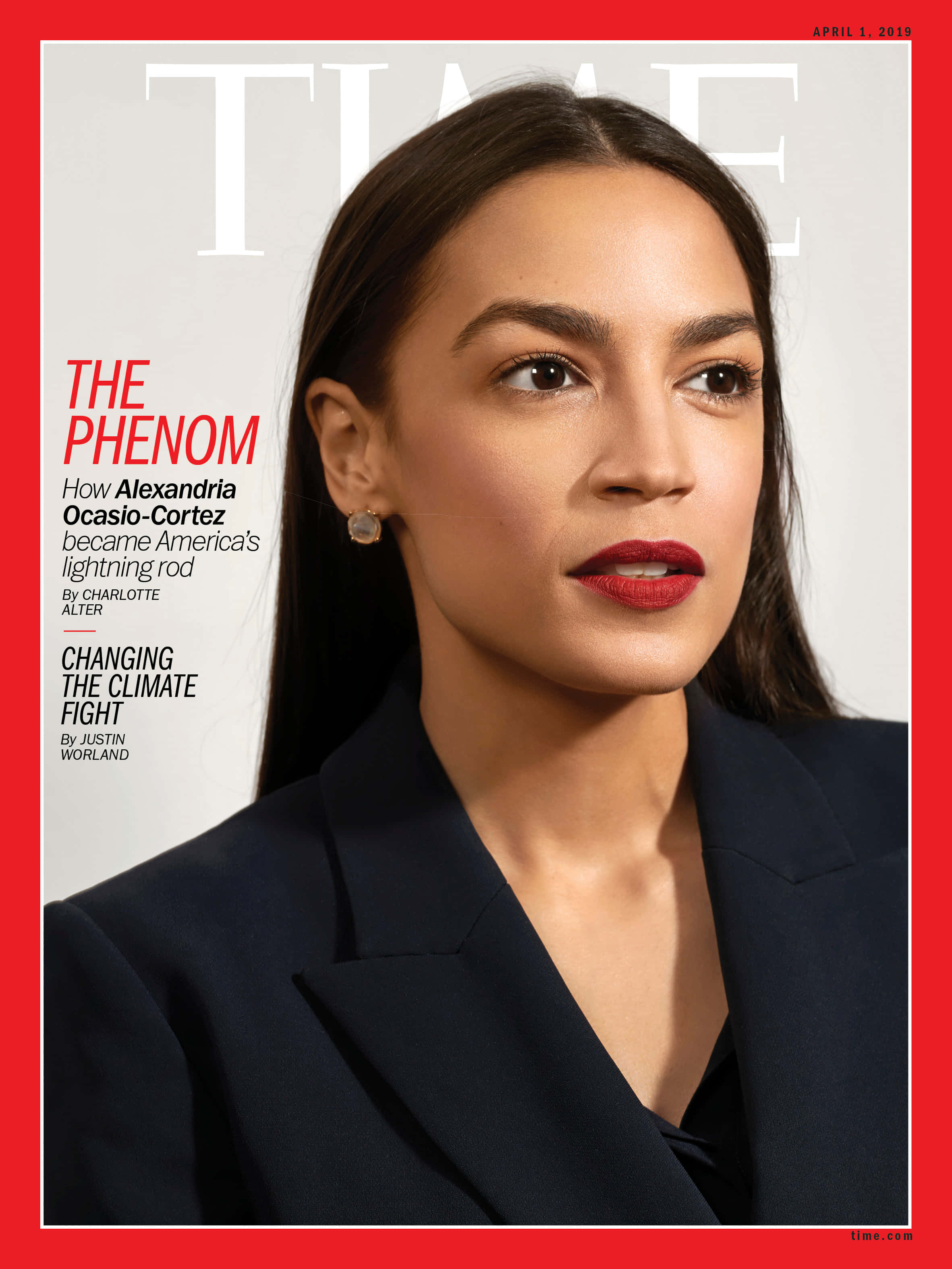 Alexandria Ocasio-Cortez en la revista Time Fondos de pantalla