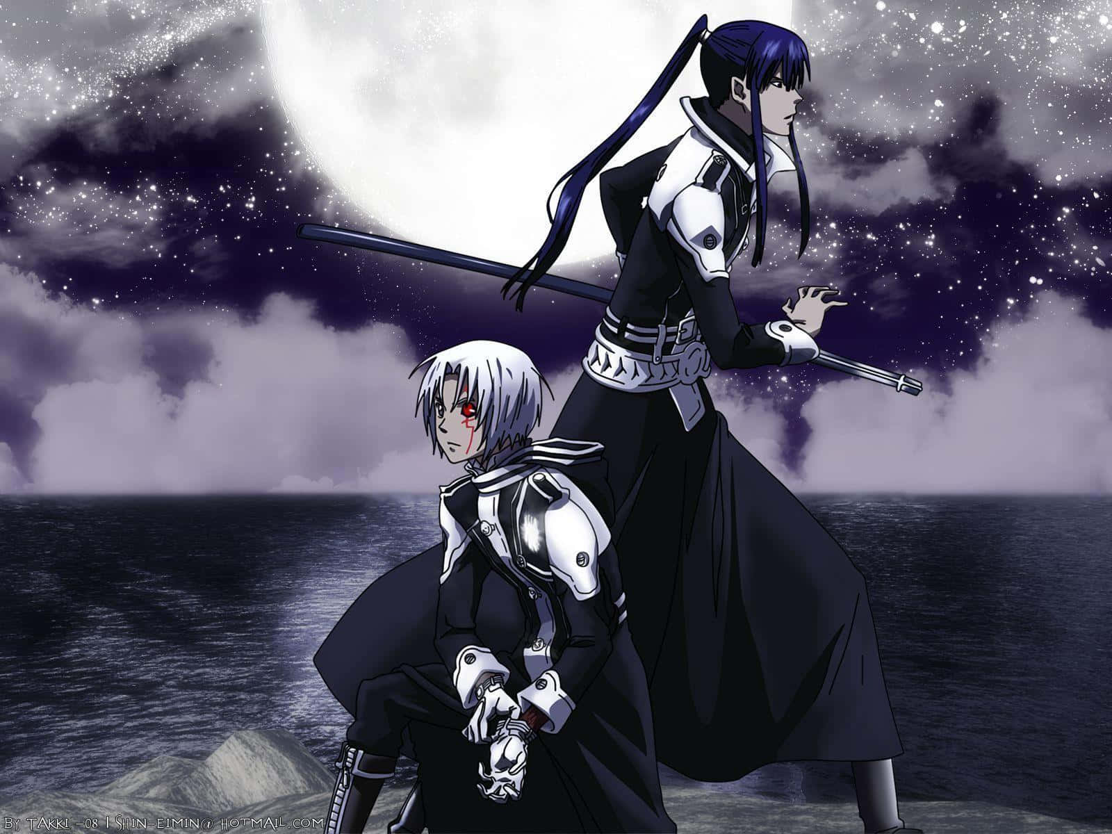 Allen Walker y Yukanda de D Gray Man en Combate Fondos de pantalla