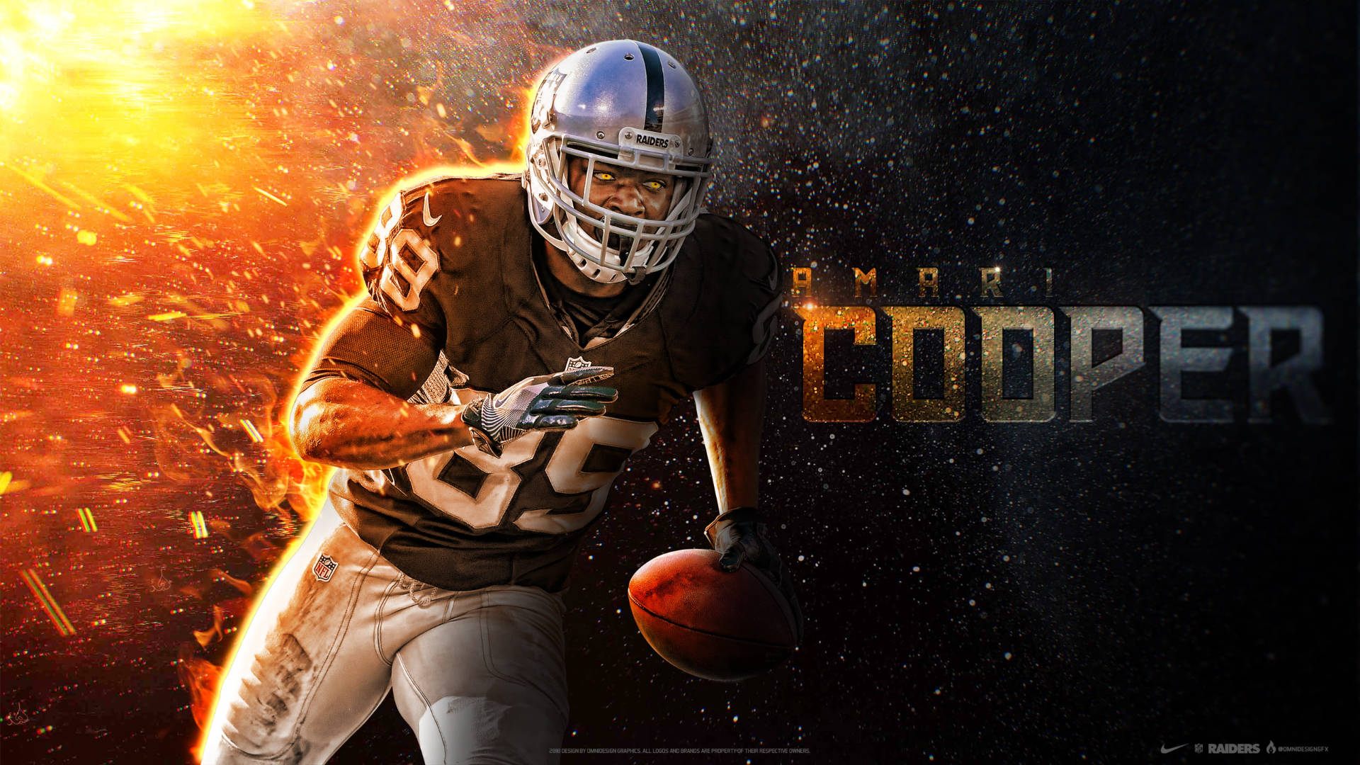 Amari Cooper Raiders Corriendo Fondos de pantalla