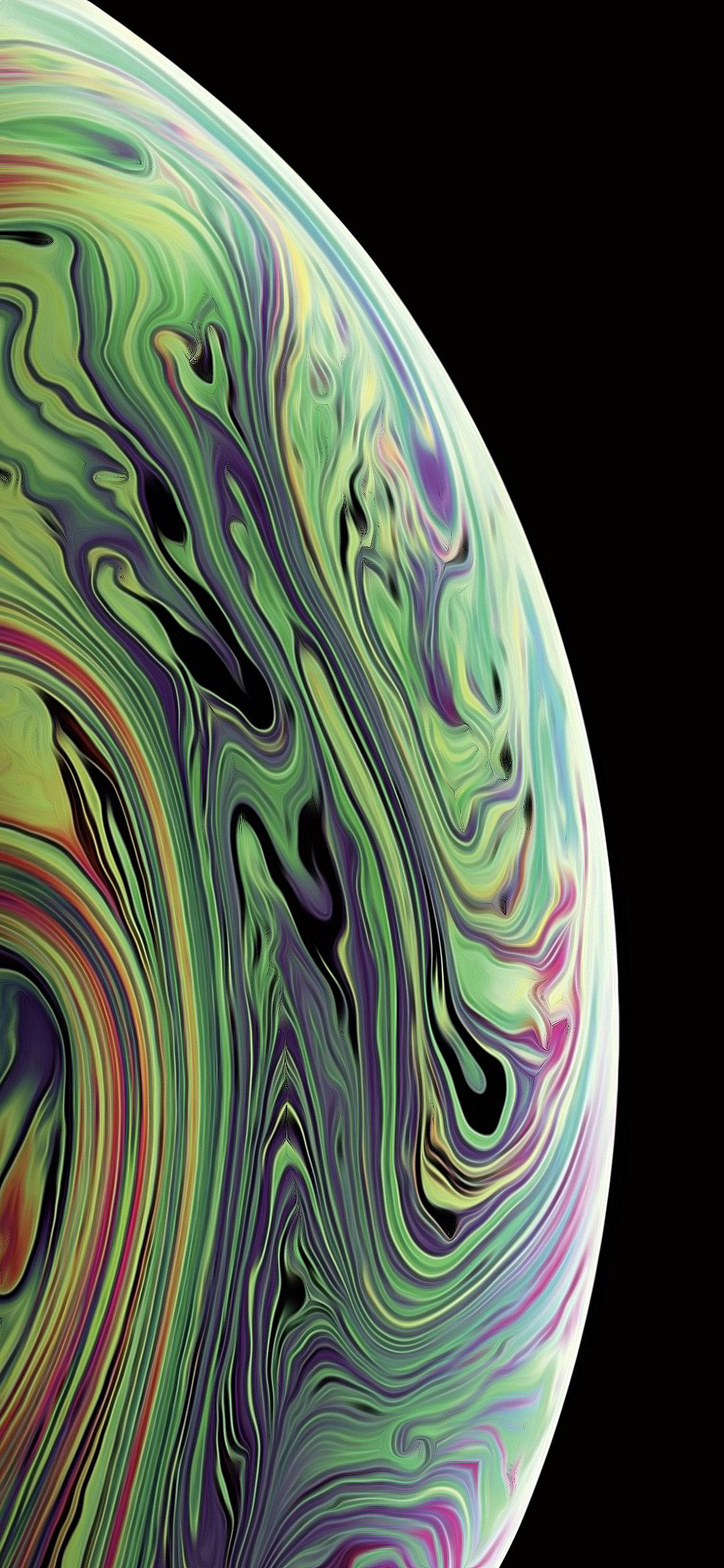 Amarillo-Verde Intenso iPhone Xs Fondos de pantalla
