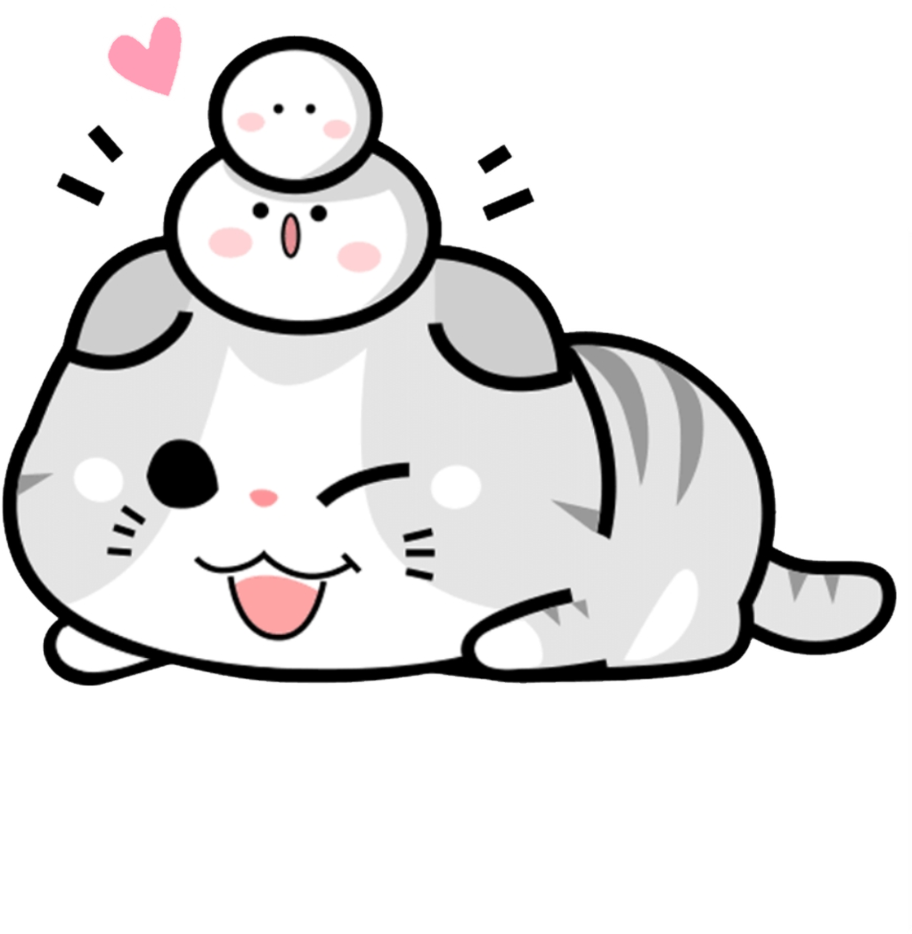 Amigos Gato y Foca Kawaii Fondos de pantalla