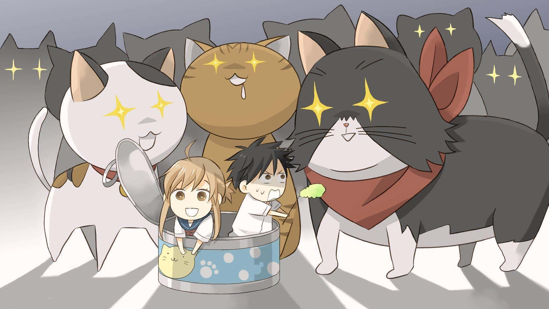 Amigos haciendo caras graciosas mientras ven un anime Fondos de pantalla