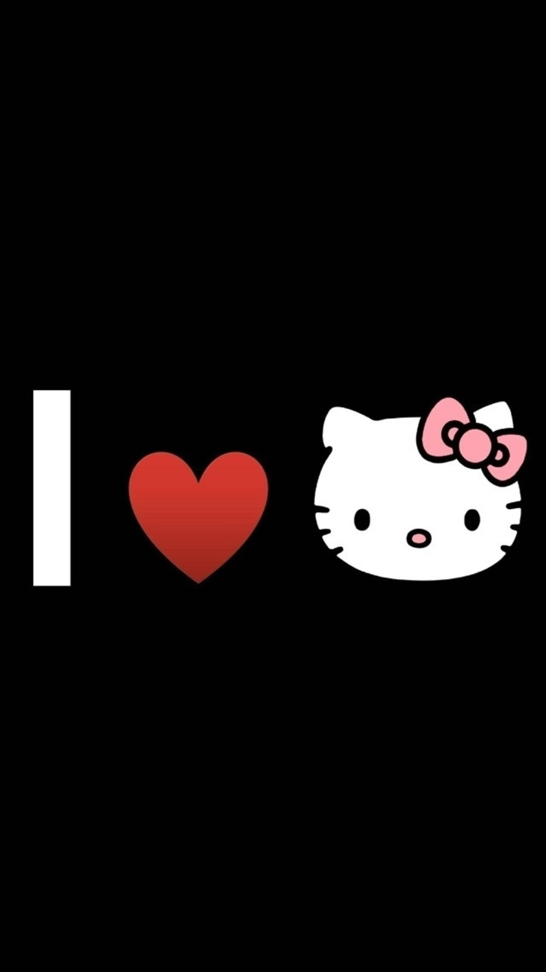 Amo a Hello Kitty Negra Fondos de pantalla