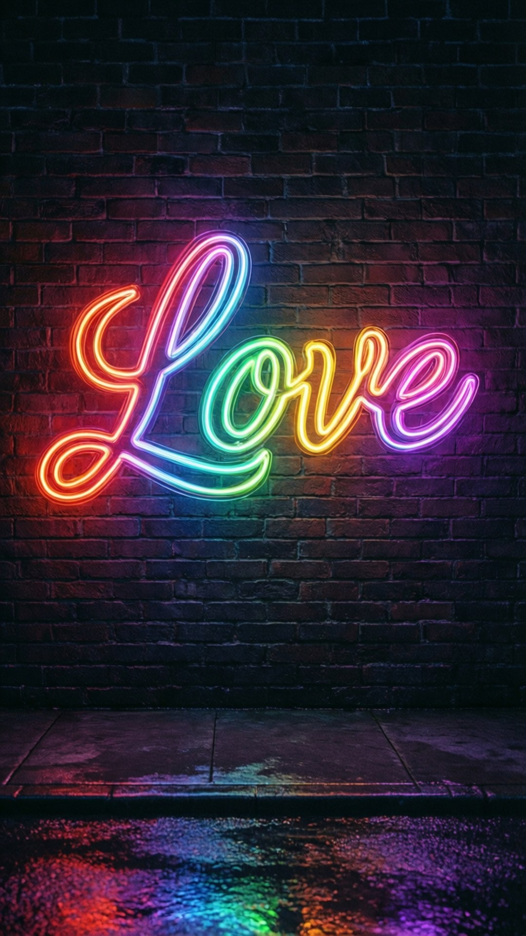 Amor Arcoíris Neón Fondos de pantalla