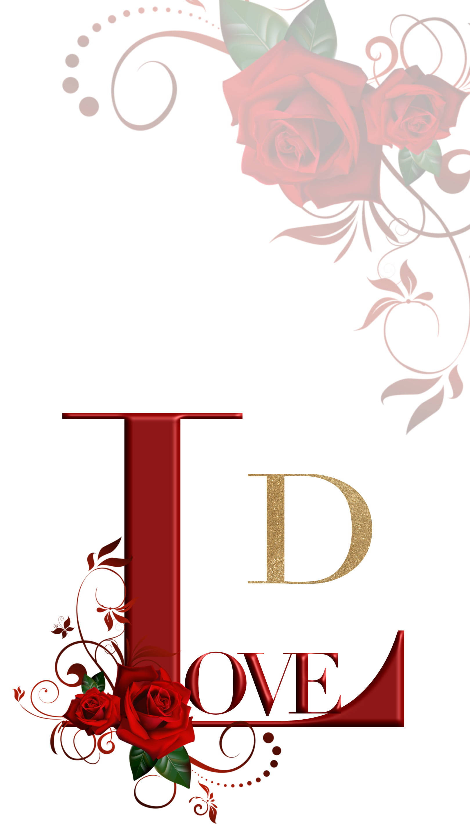 Amor D con Rosas Fondos de pantalla