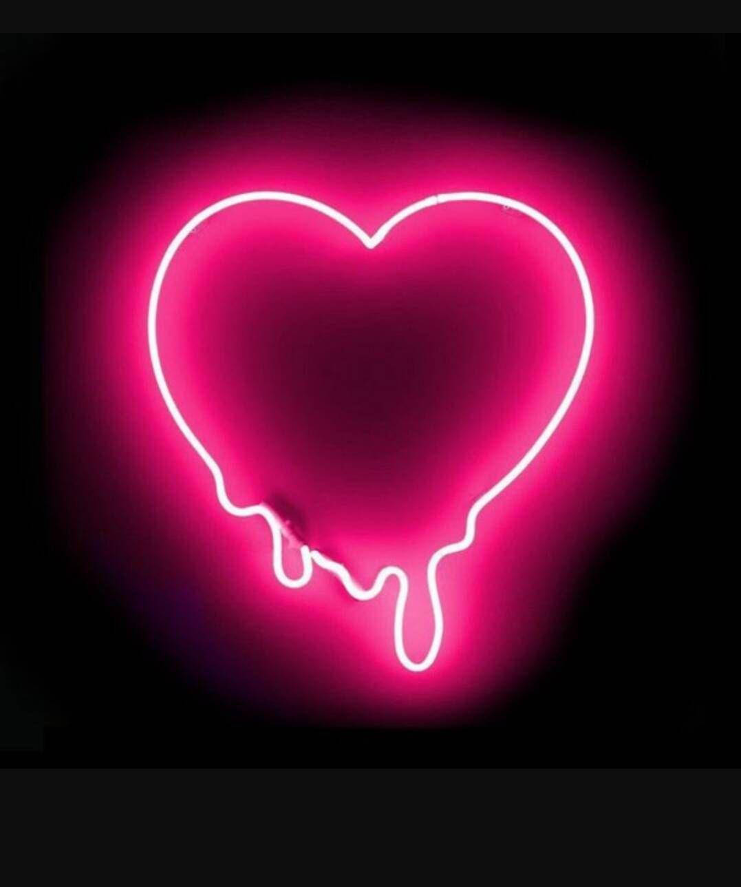 Amor Derritiéndose: Un Corazón Rosa Estético Fondos de pantalla