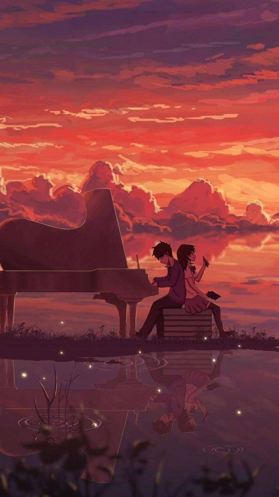 Amor en Pareja al Piano Estética Fondos de pantalla