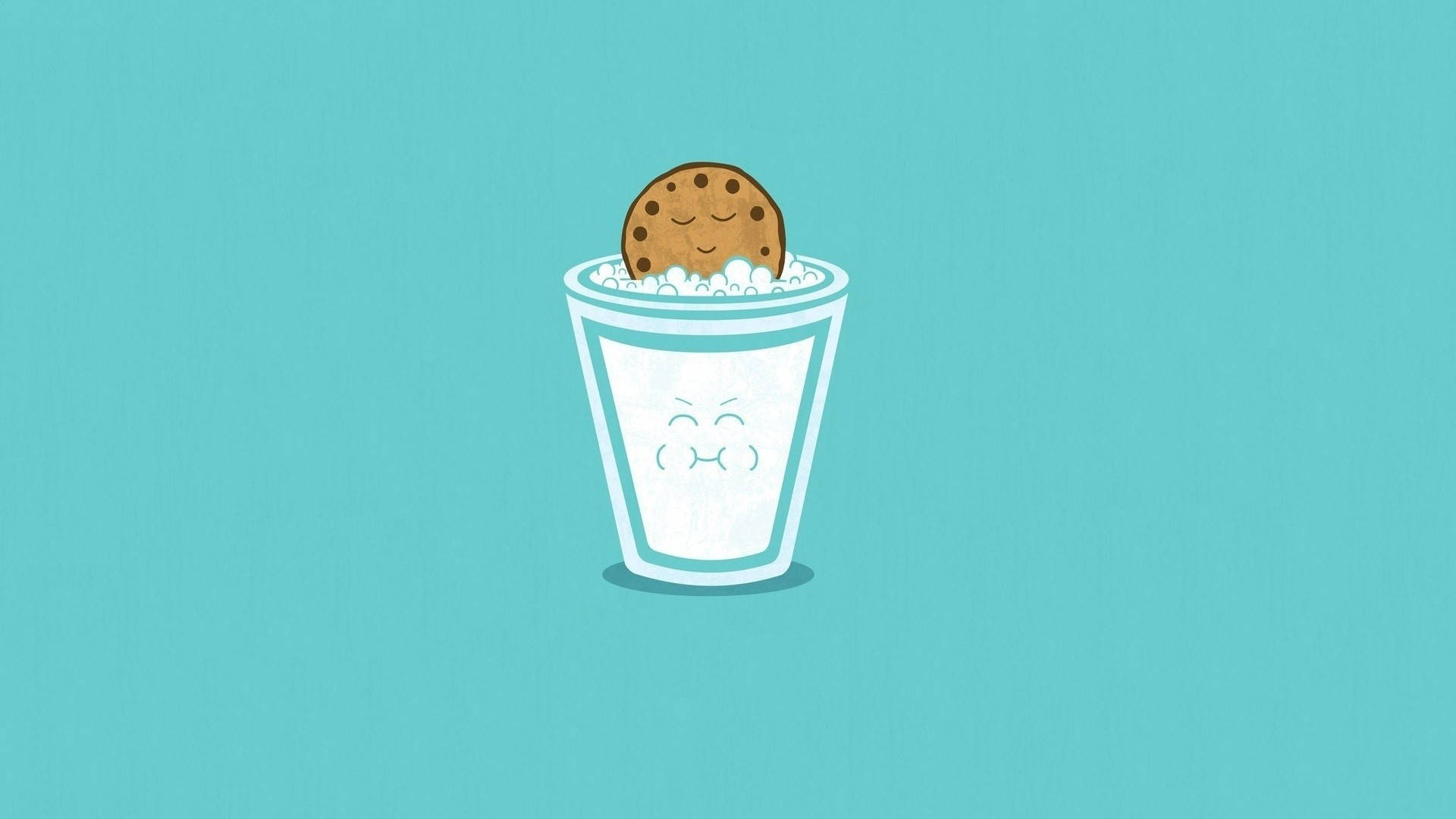 Galleta y Leche Simple y Linda — Estético lindo GIF Fondos de pantalla
