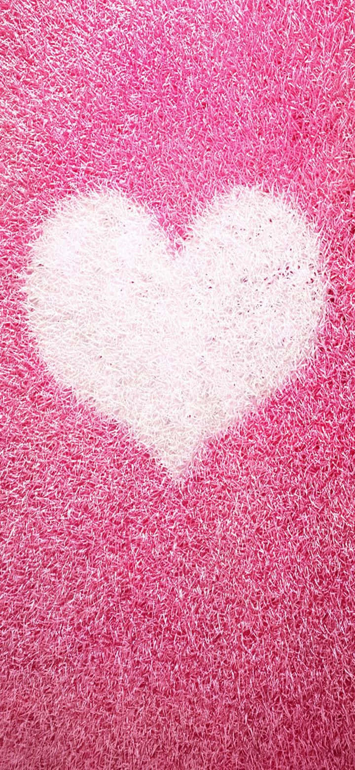 Amor Sonrojado - Un Fondo de Corazón Rosa Delicado Fondos de pantalla
