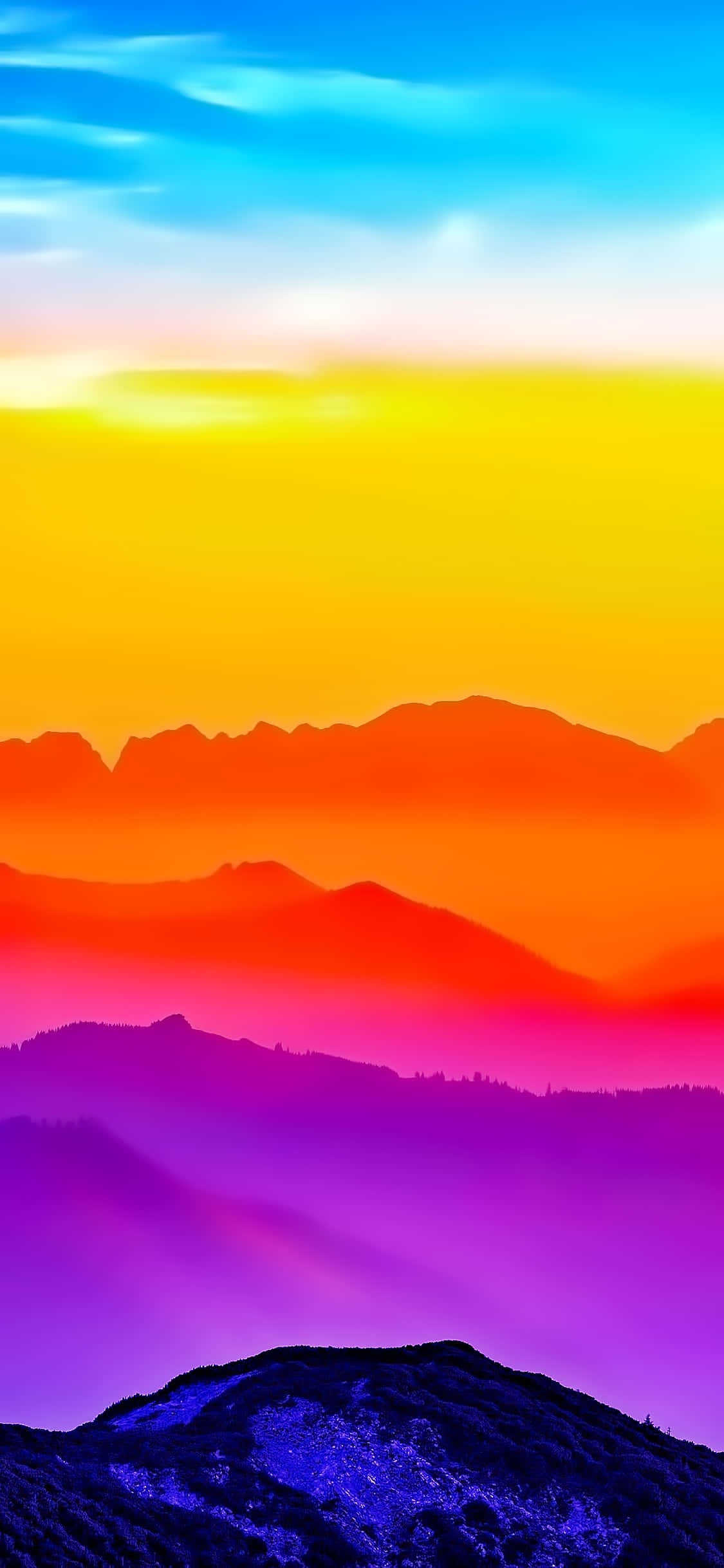 Añade un toque de color a tu vida con el iPhone Colorido Fondos de pantalla