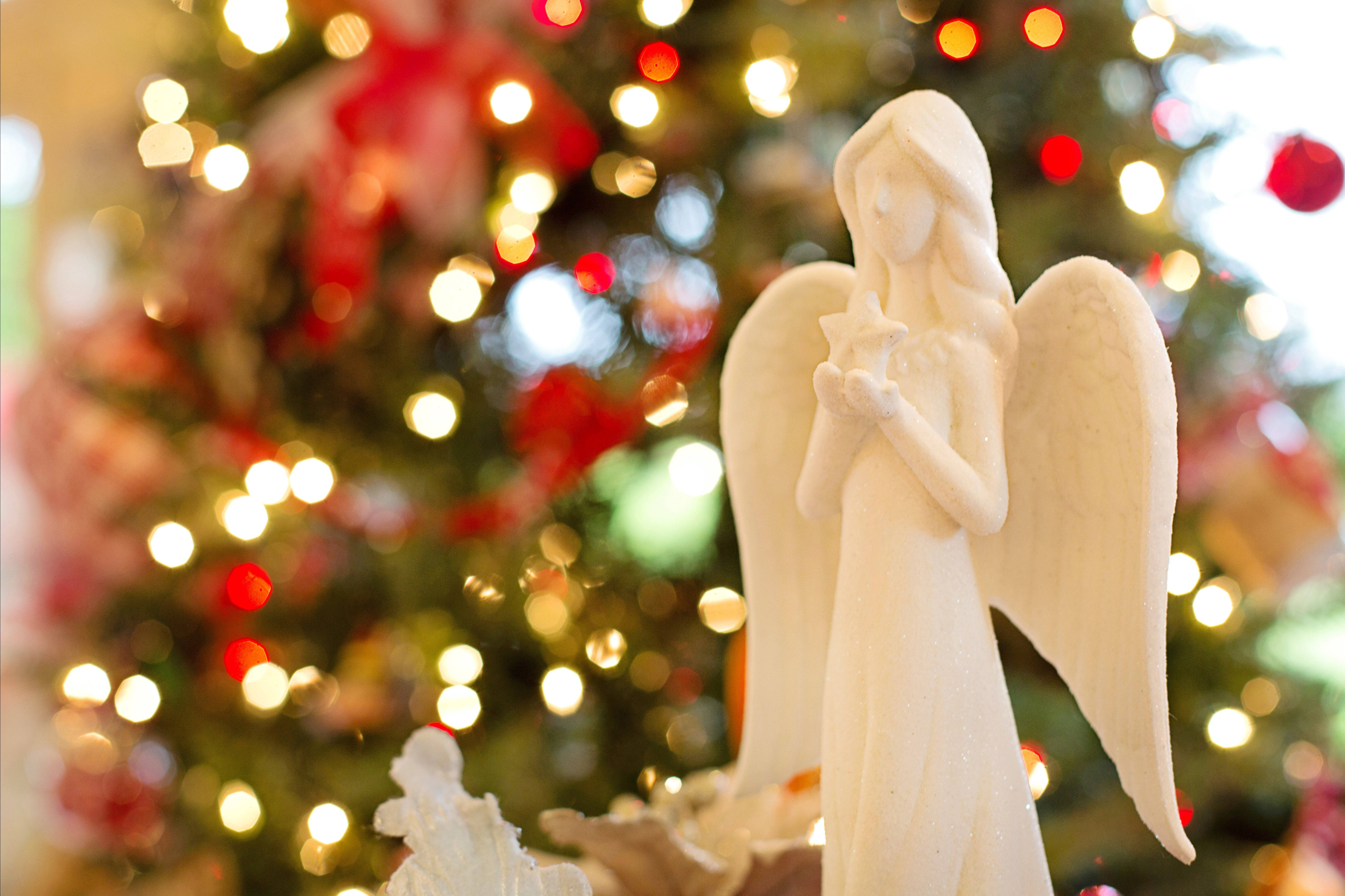 Ángel Blanco de Navidad Fondos de pantalla