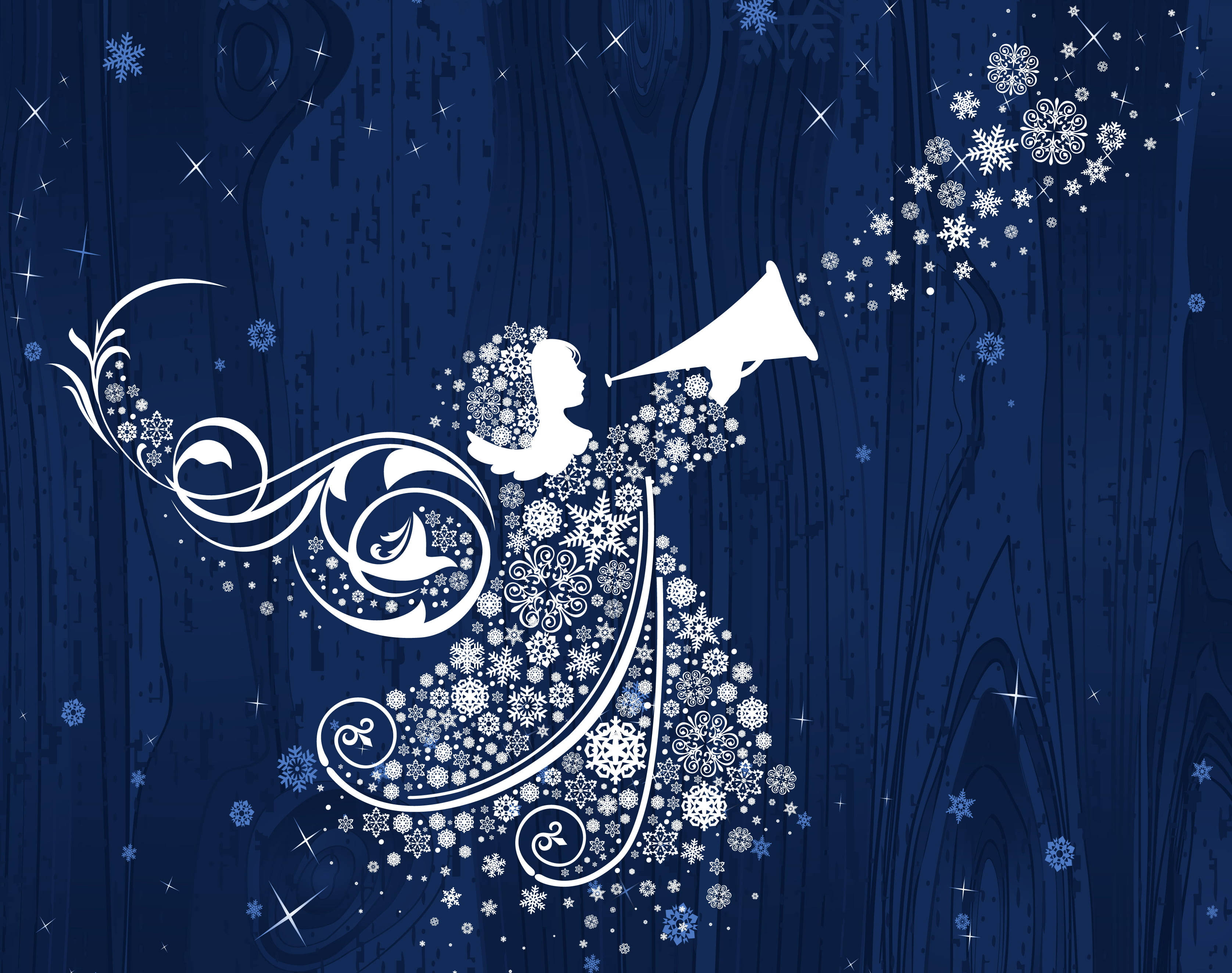 Ángel de Navidad de la Alegría Fondos de pantalla
