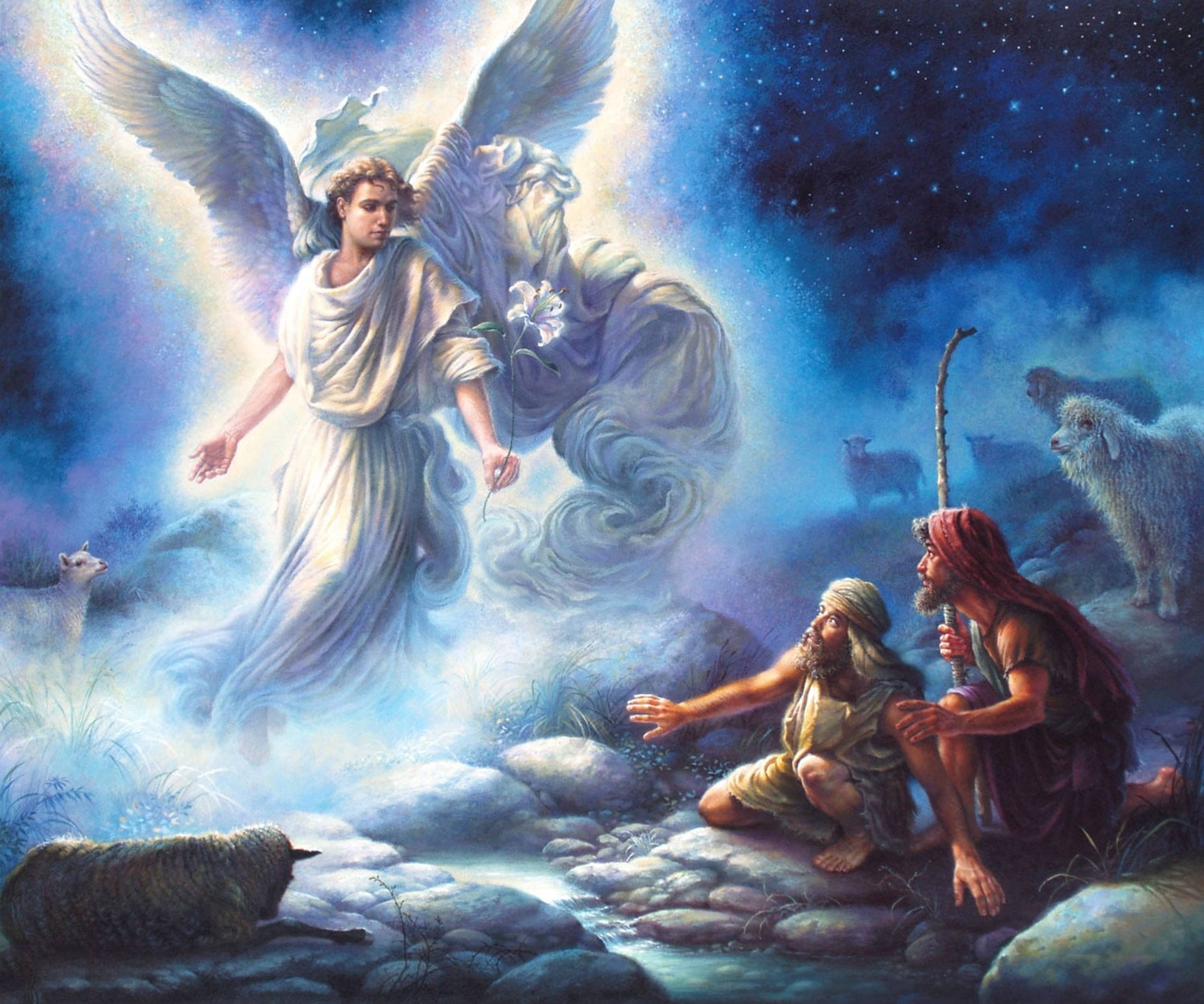 Ángel de Navidad Guardián Fondos de pantalla