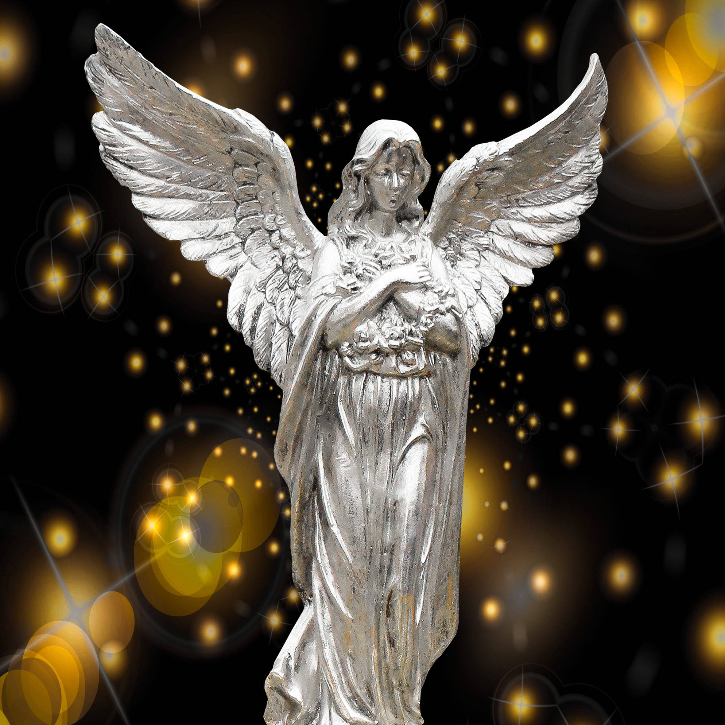 Ángel de Navidad Plateado Fondos de pantalla