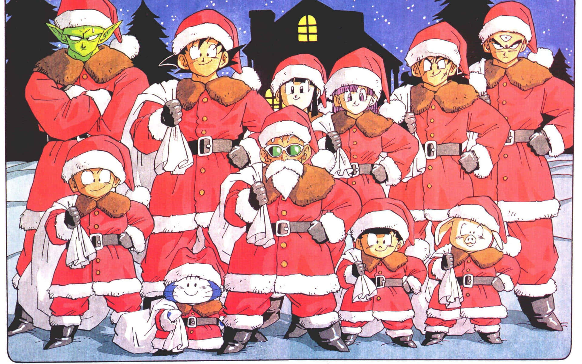 ¡Anima tus festividades navideñas con un fondo temático de anime! Fondos de pantalla