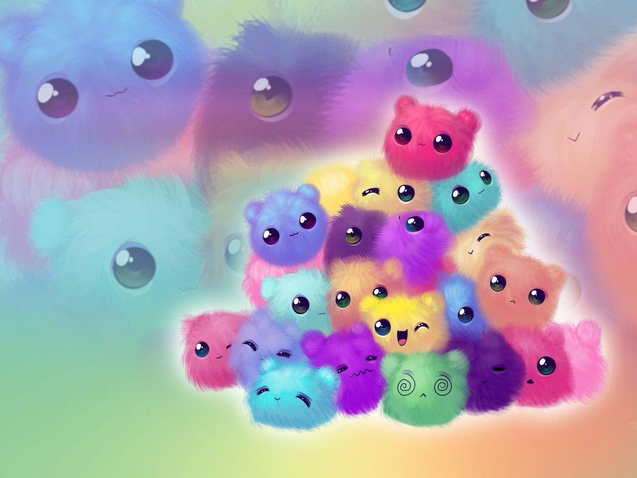 Animal Esponjoso Lindo para Escritorio Fondos de pantalla
