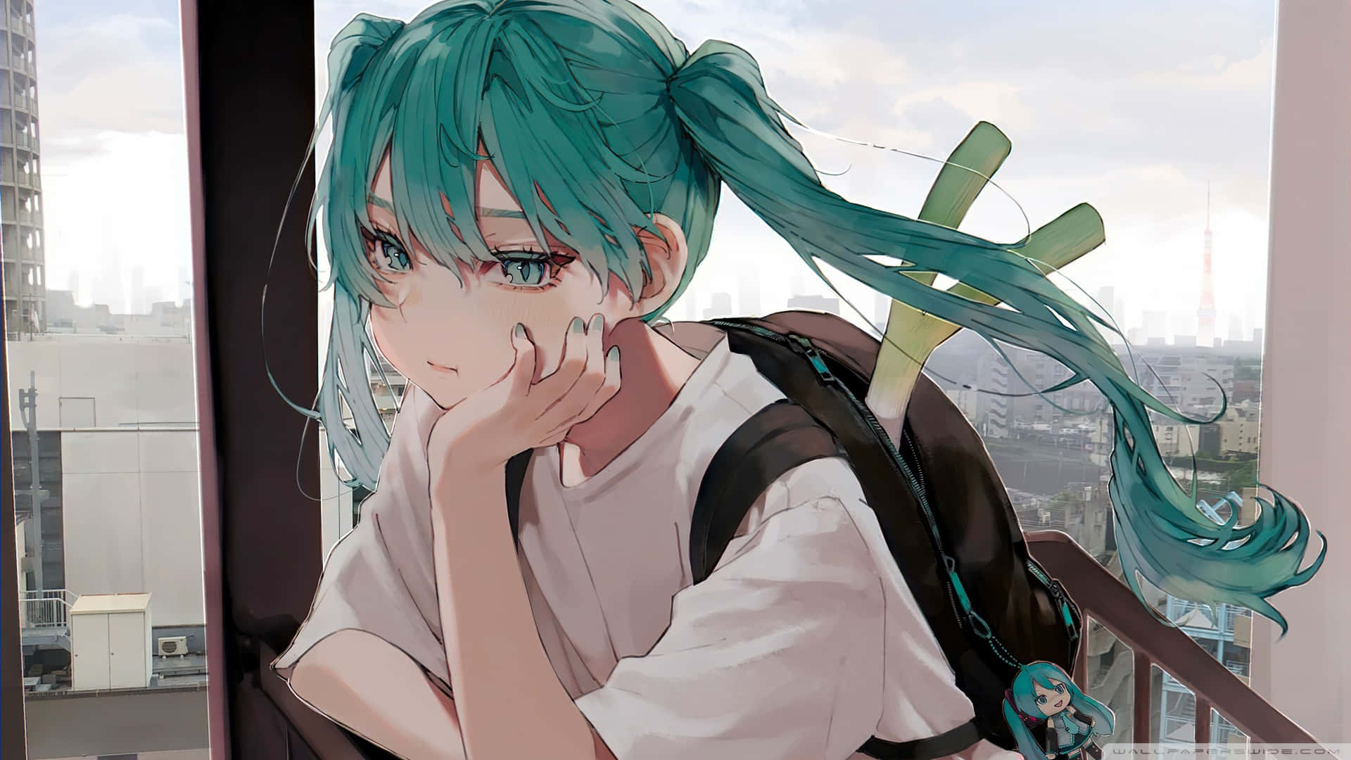Anime Hatsune Miku Triste 1920x1080 Fondos de pantalla