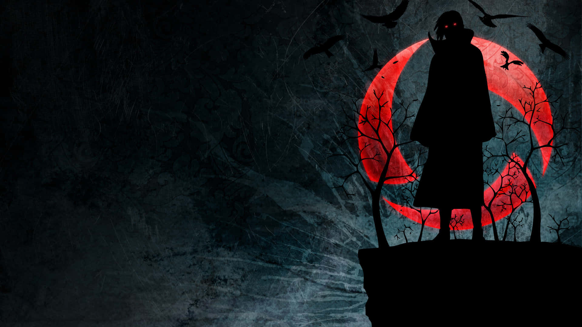 Anime Itachi Uchiha Silueta 1920x1080 Fondos de pantalla