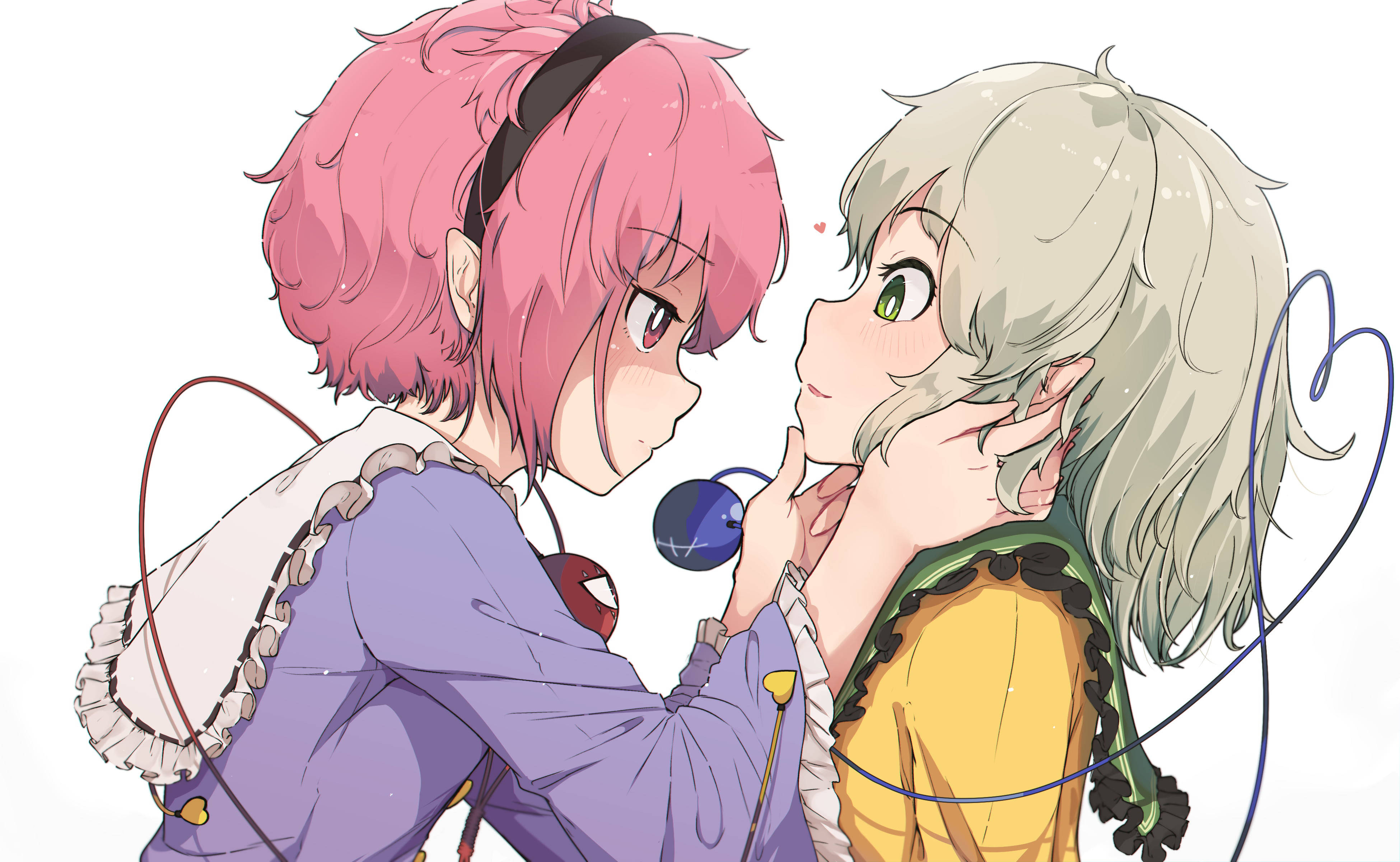 Anime Lesbian Koishi y Satori Fondos de pantalla