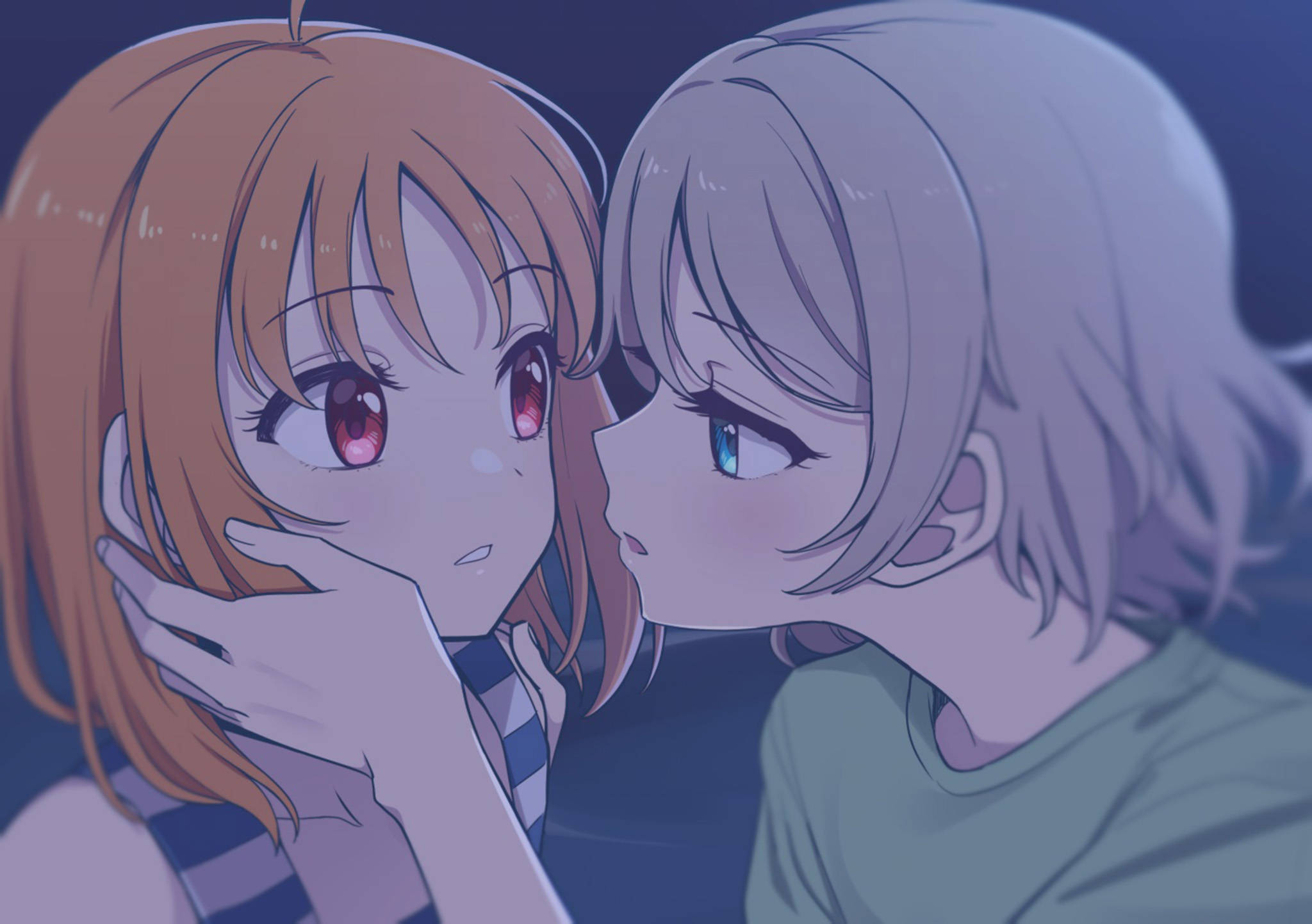Anime Lesbian You y Chika Fondos de pantalla