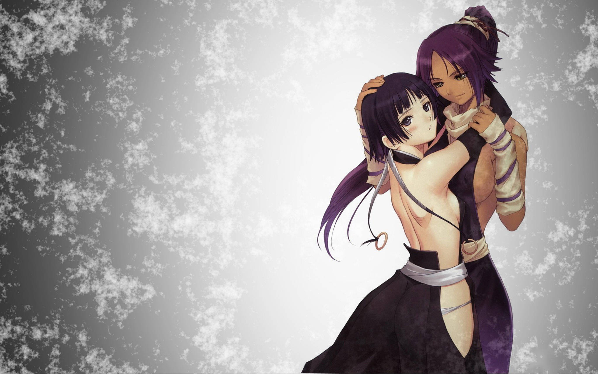 Anime Lesbianas Soifon y Yoruichi Fondos de pantalla