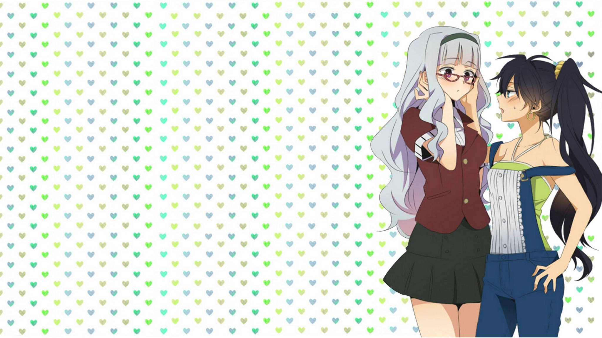 Anime Lesbianas Takane y Hibiki Fondos de pantalla