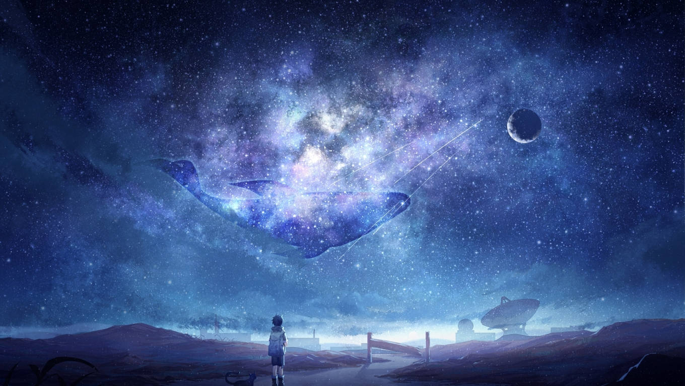 Anime Niño y Luna Galáctica Fondos de pantalla