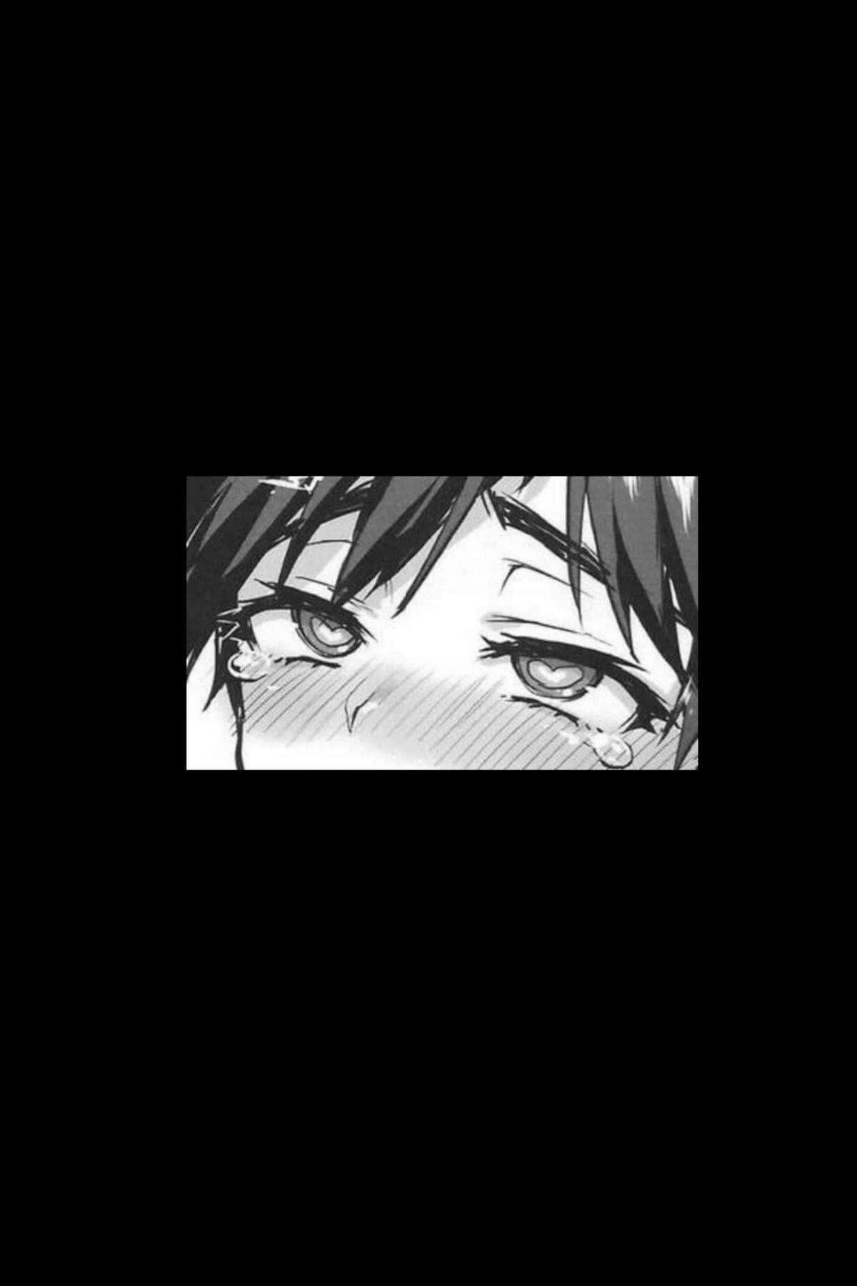 Fondo de pantalla anime oscuro estético ecchi con ojos de chica