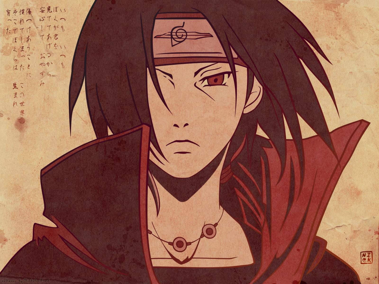Anime Rojo Uchiha Itachi Fondos de pantalla