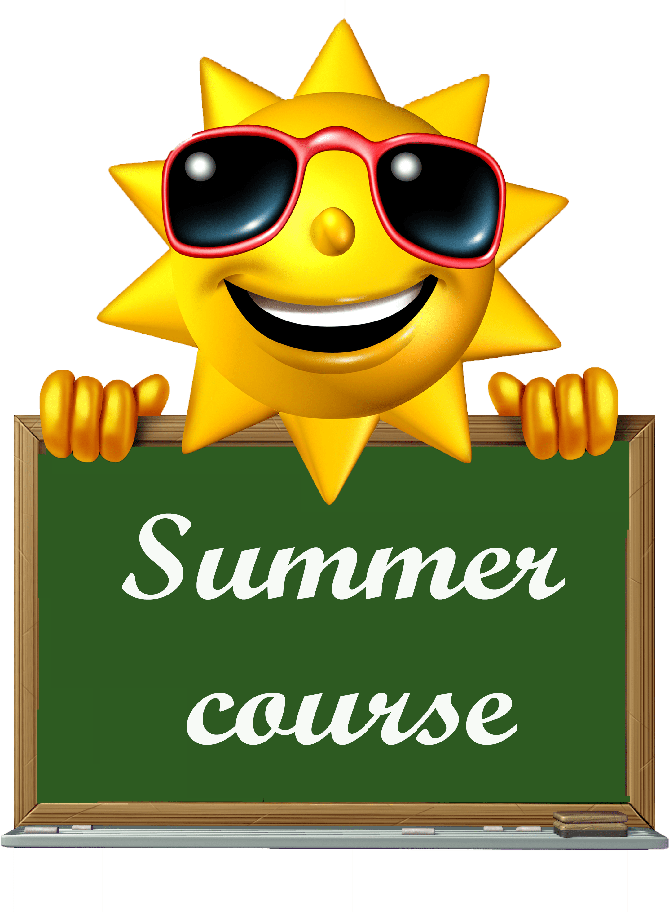 Anuncio del Curso de Verano Soleado Fondos de pantalla