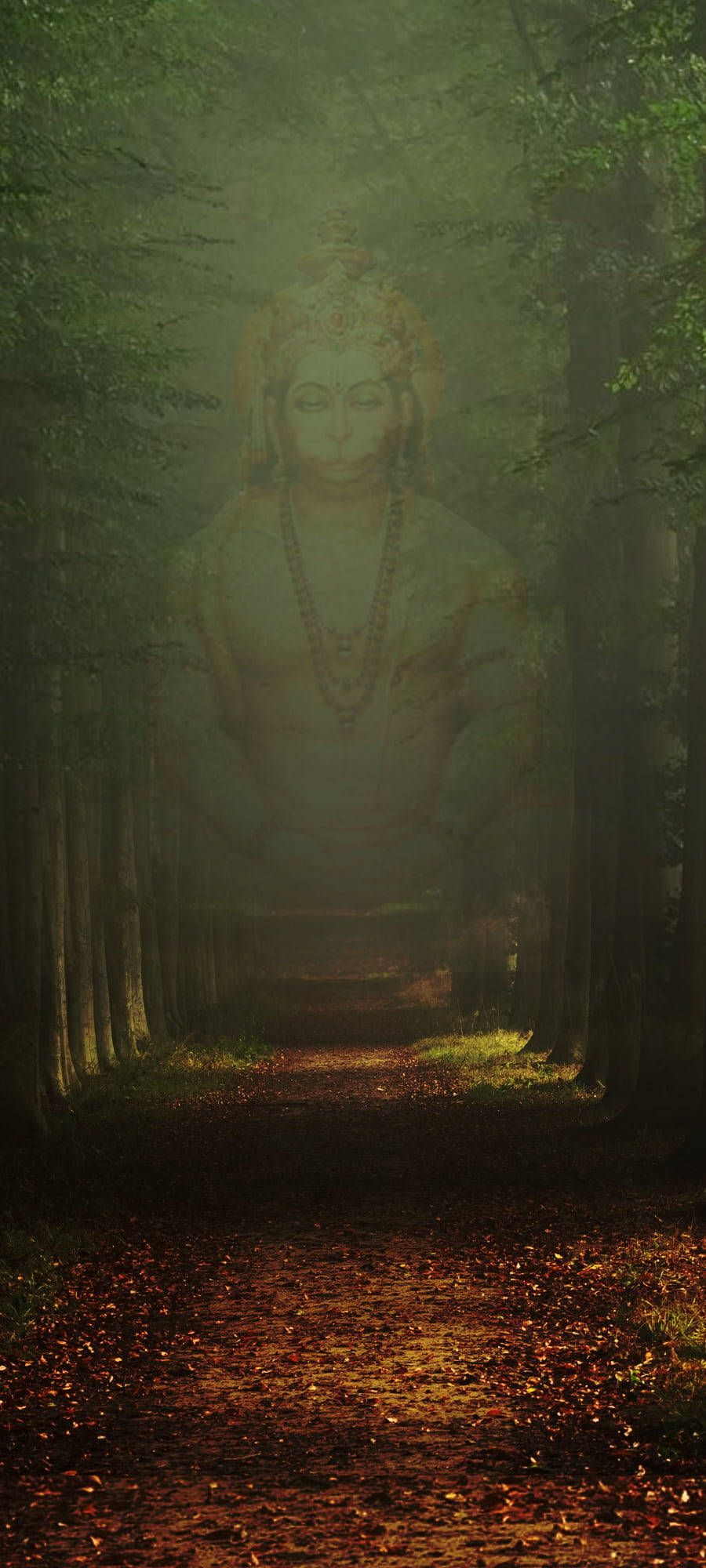 Aparición del Dios Hindú Hanuman Fondos de pantalla