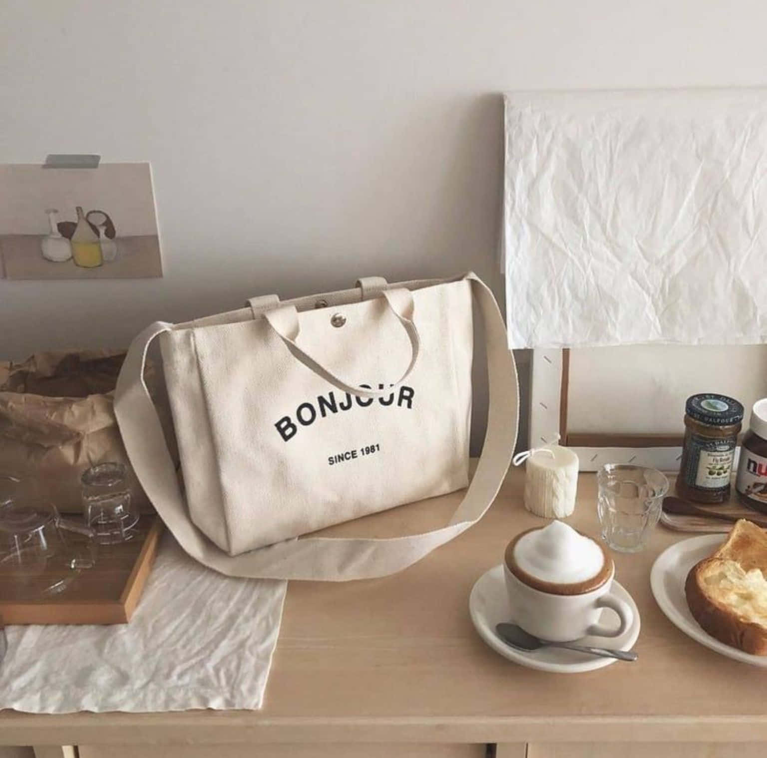 Aporta estilo y sofisticación a cualquier habitación con Beige Estético Fondos de pantalla