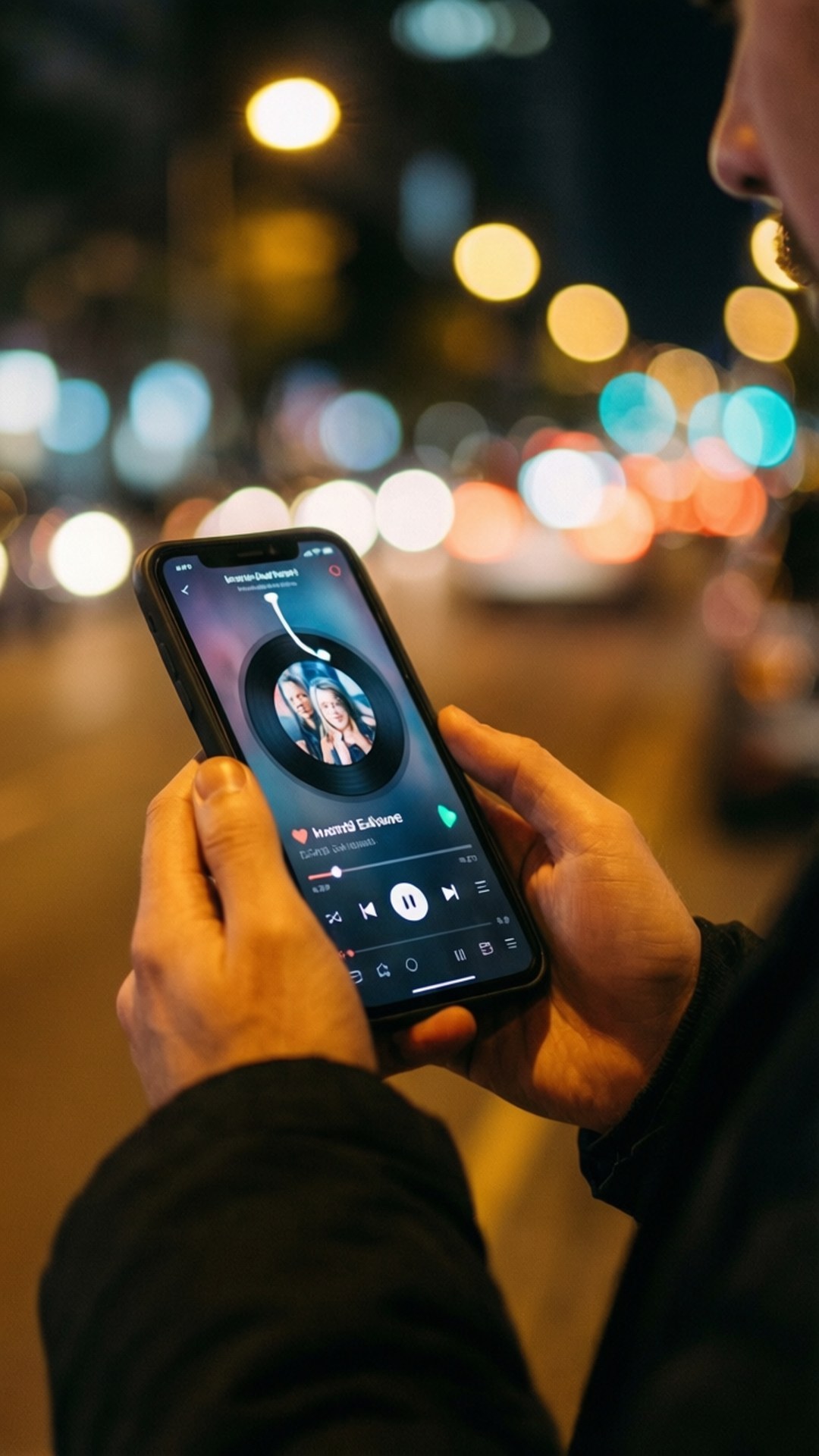 App de música en la noche Fondos de pantalla