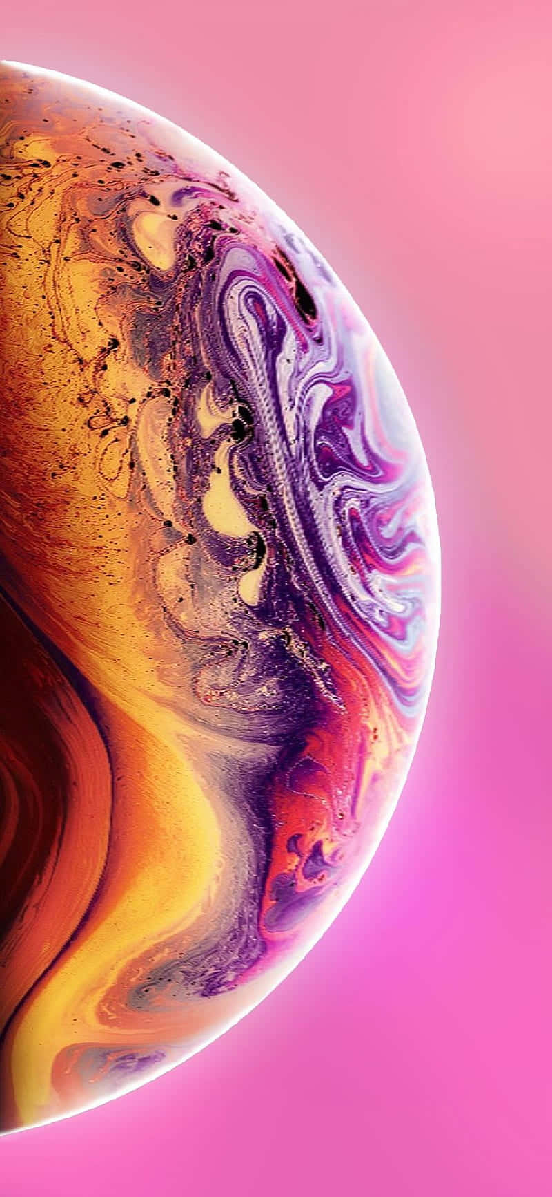 Apple iPhone X Planeta Púrpura Fondos de pantalla