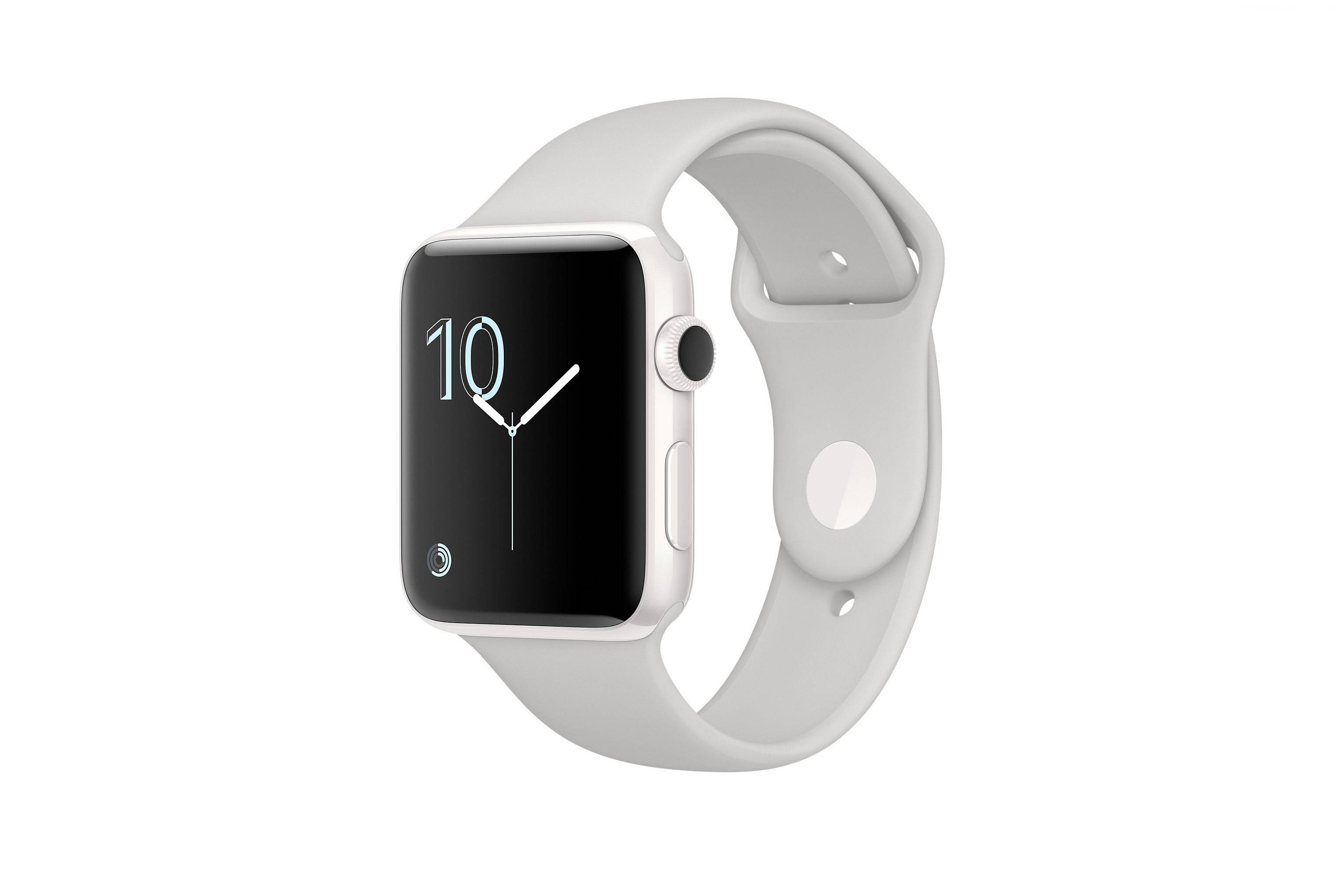 Apple Watch bisel blanco limpio y distintivo Fondos de pantalla