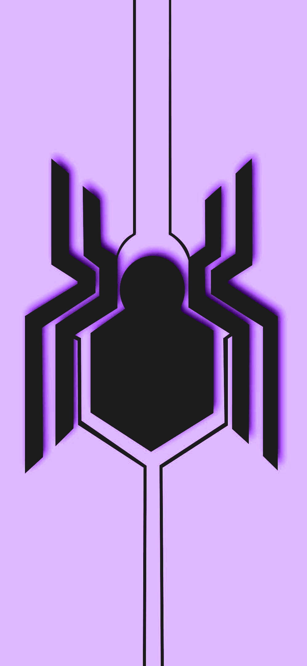 Araña Estética Negro y Púrpura Fondos de pantalla