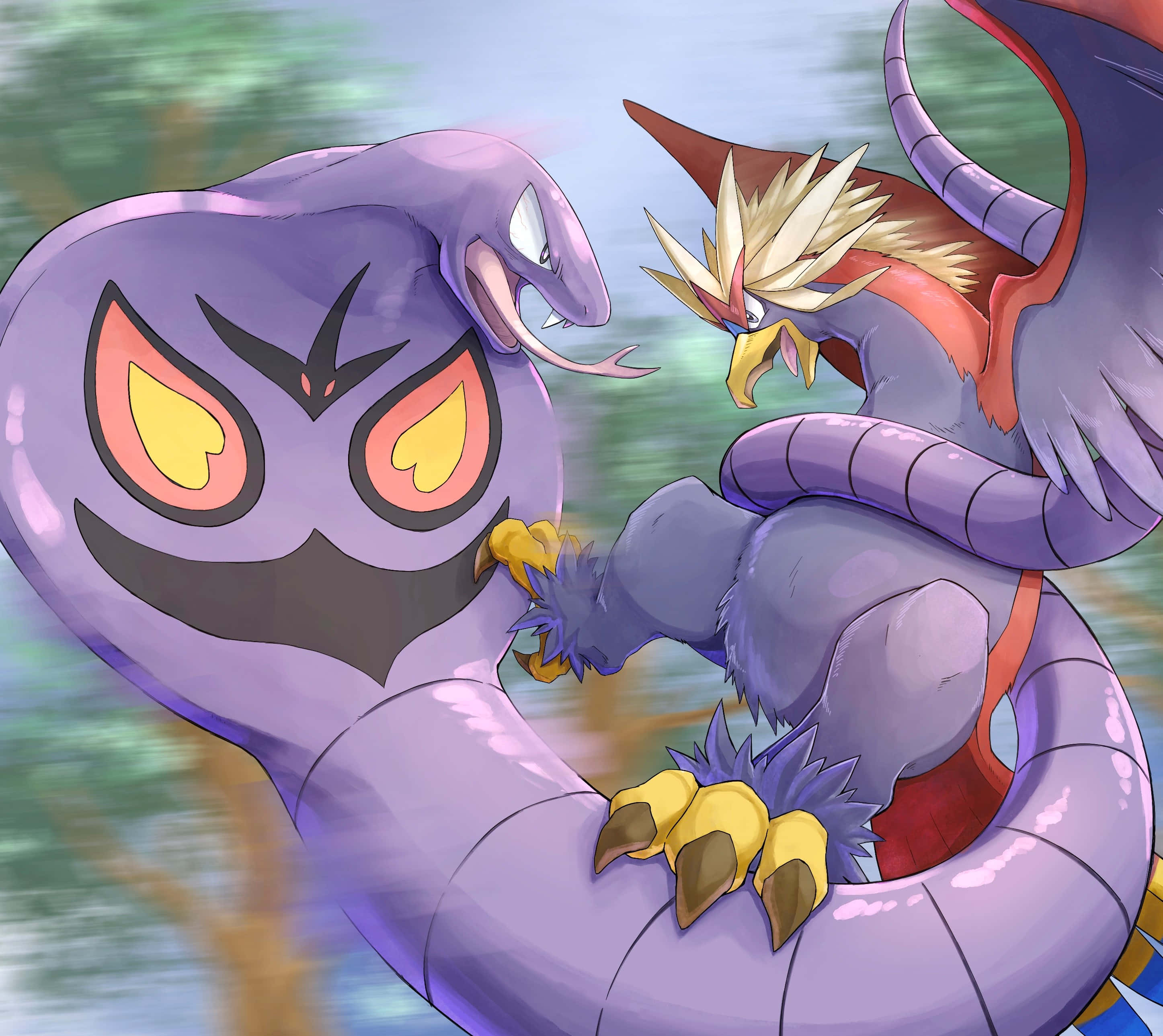 Arbok contra Braviary Fondos de pantalla