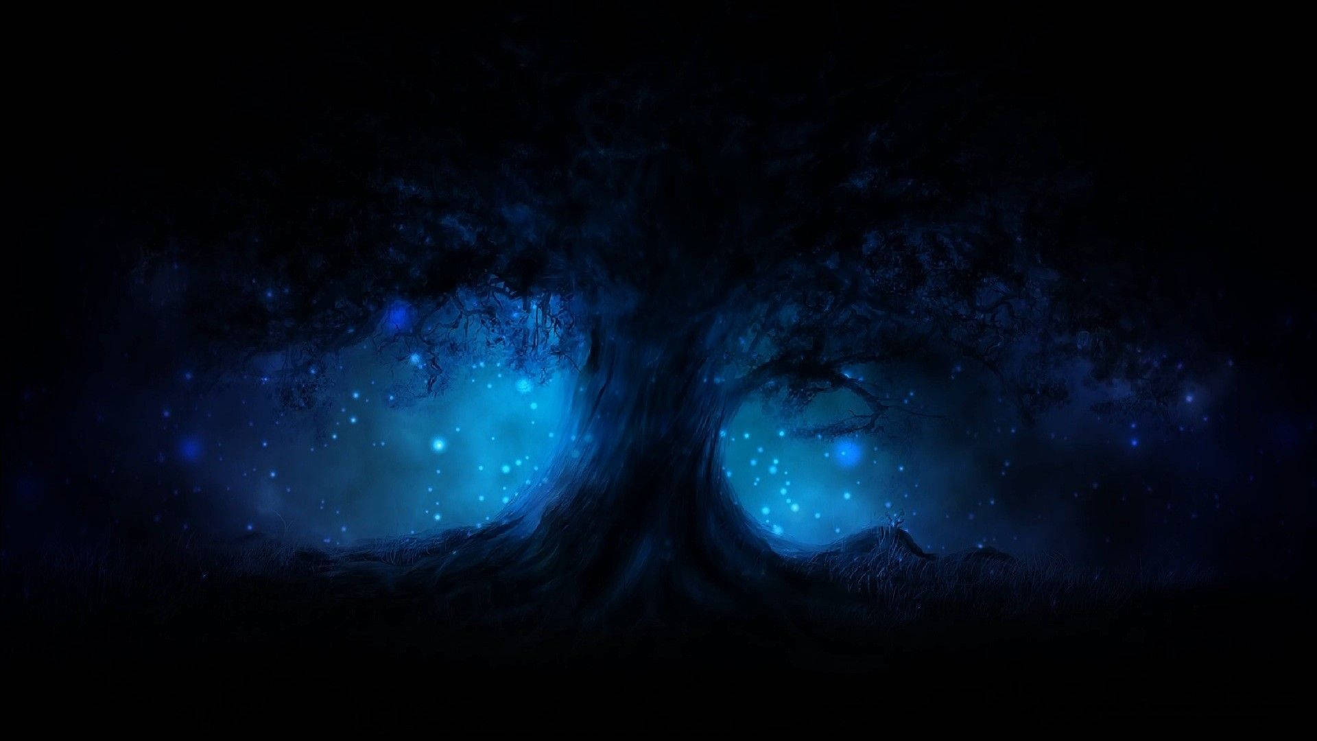 Árbol Azul Estético para PC Fondos de pantalla