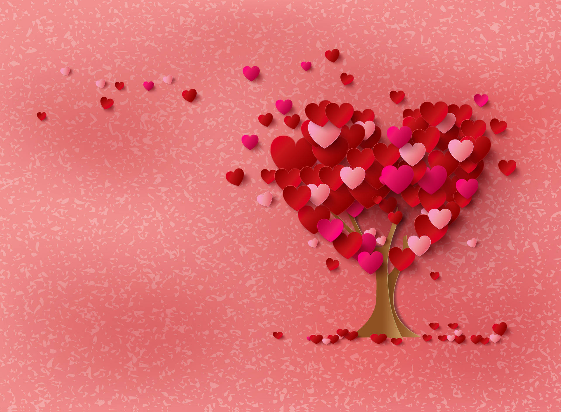 Árbol de Corazones de Amor Lindo Fondos de pantalla