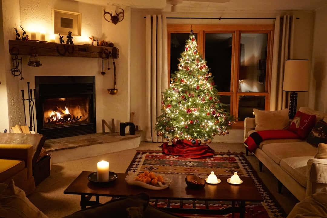 Árbol de Navidad interior Fondos de pantalla