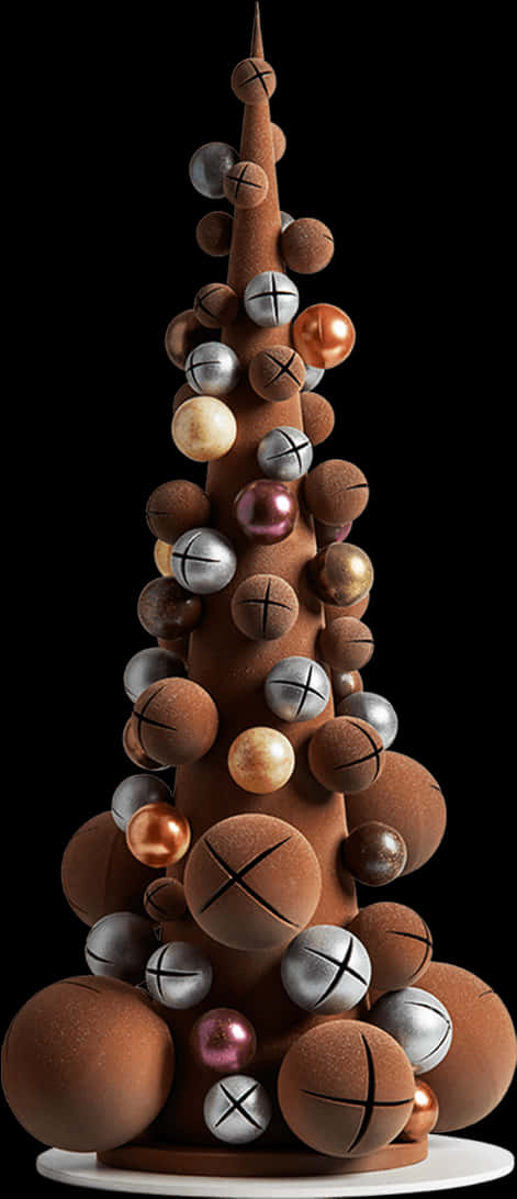 Árbol de Navidad de Chocolate Moderno Fondos de pantalla